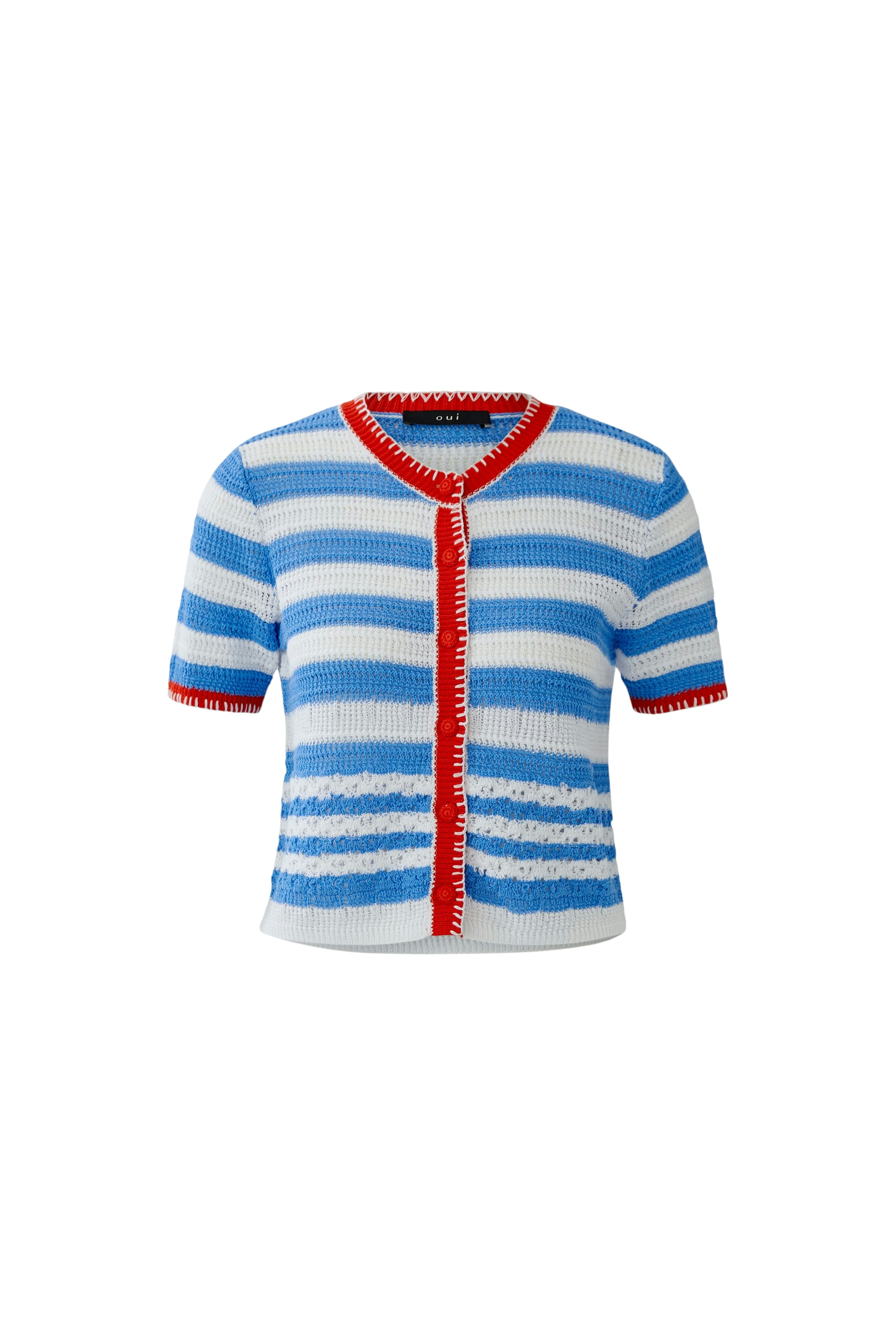 Oui Damen Strickjacken  Lt Blue Ro