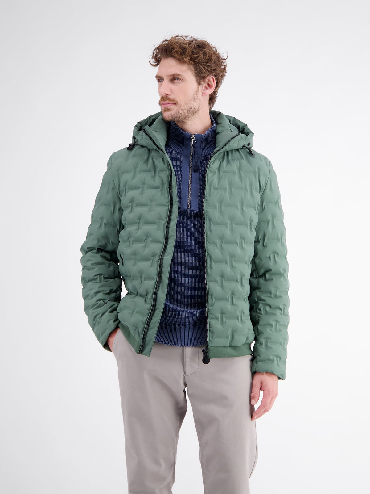 Lerros Herren Jacken Basil Green
