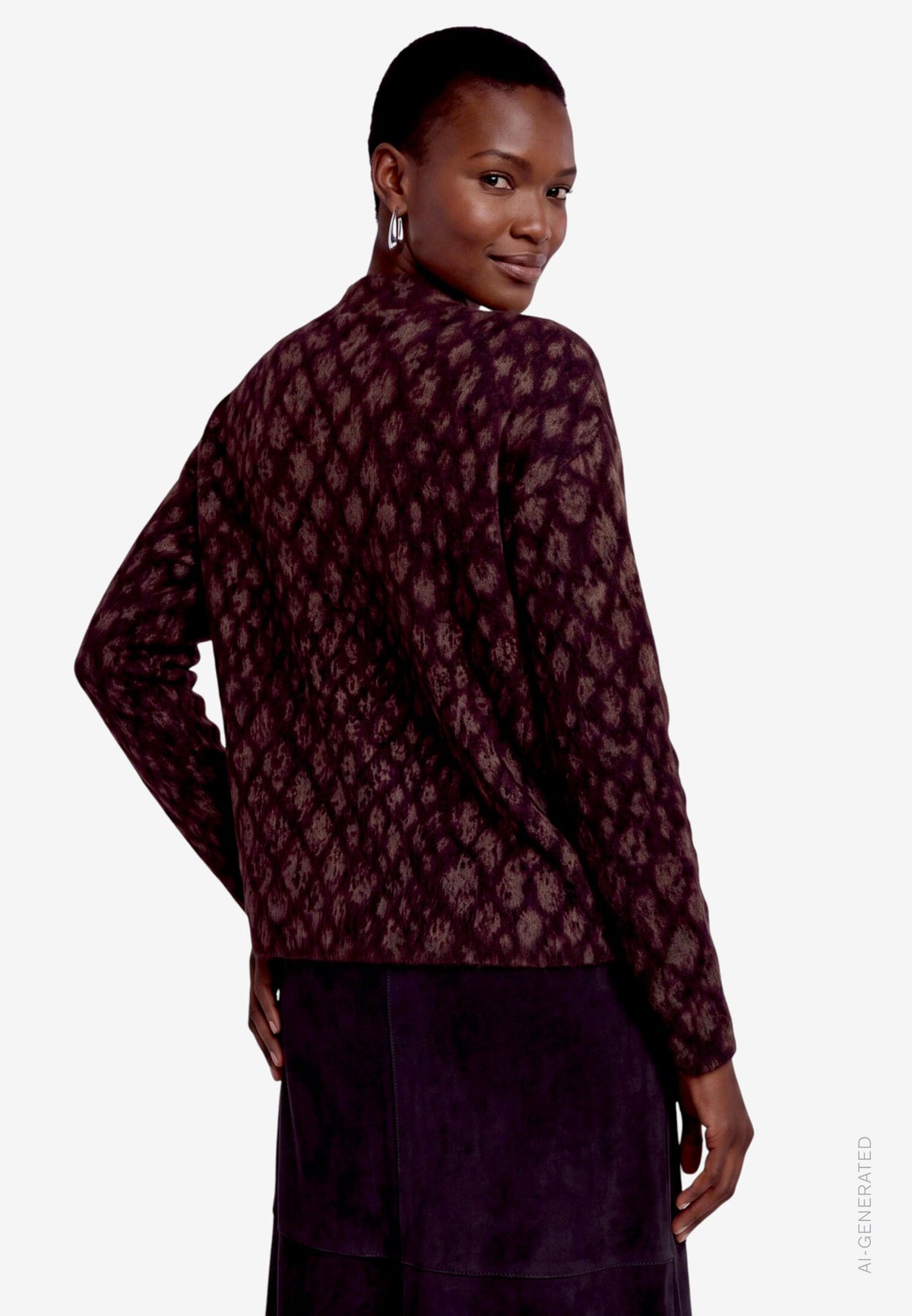 Zero Damen Pullover Black/Brown