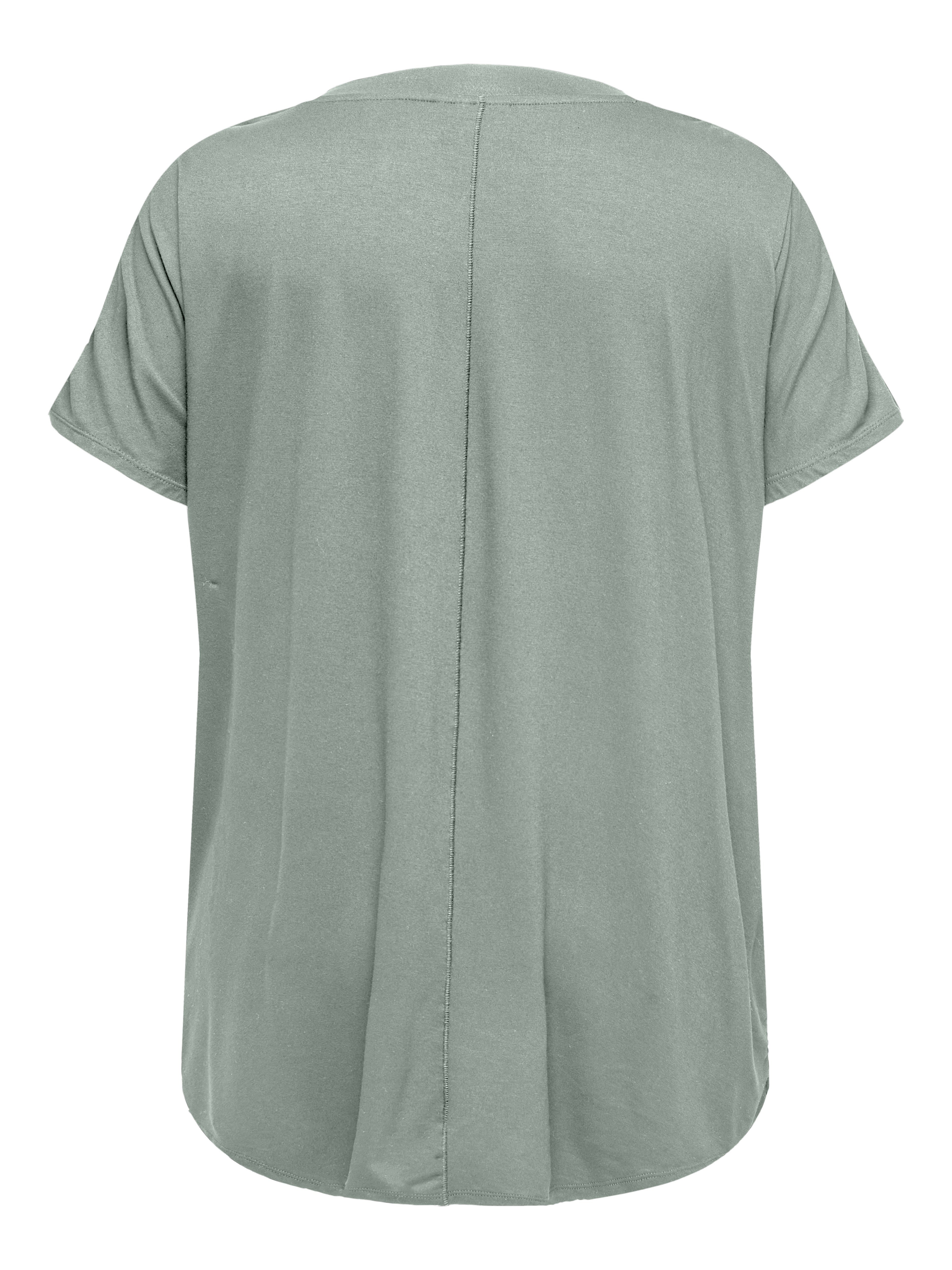 Only Carmakoma Damen T-Shirts Aqua Gray