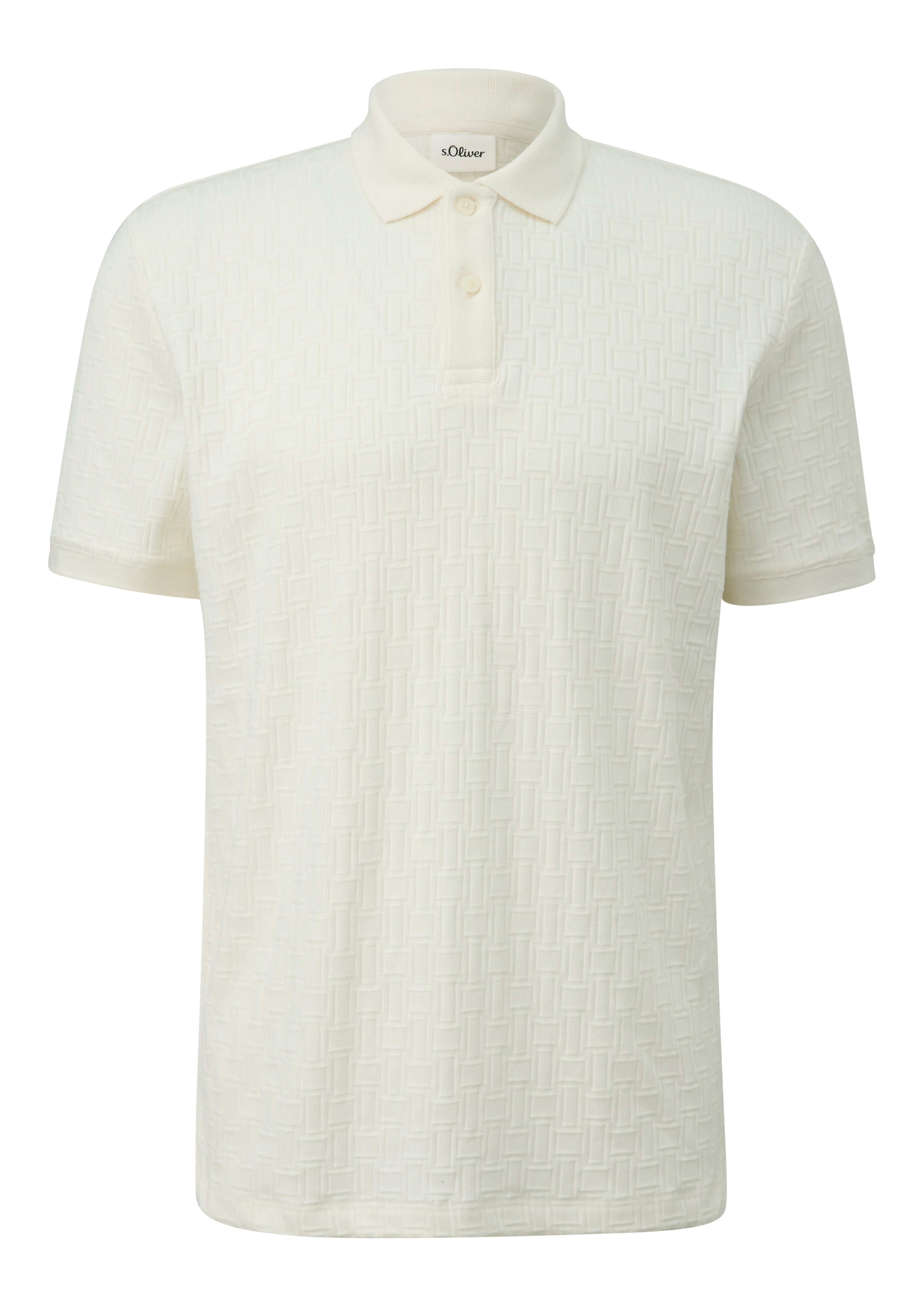 S. Oliver red Herren Polo-Shirts White