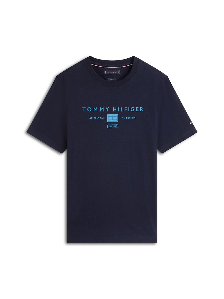 Tommy Hilfiger Herren T-Shirts kurz Dw Blue