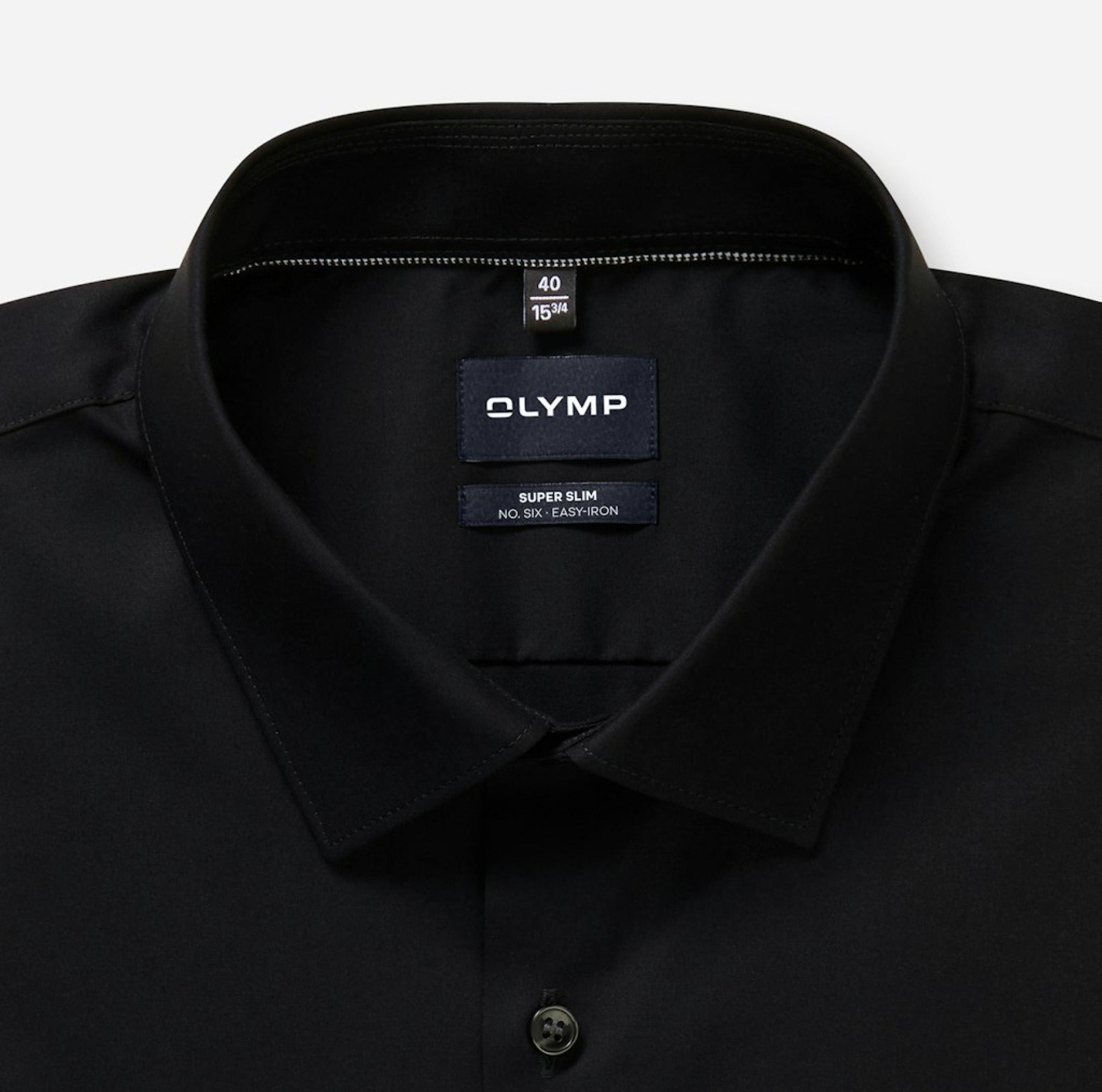 Olymp Herren Hemden lang  Schwarz