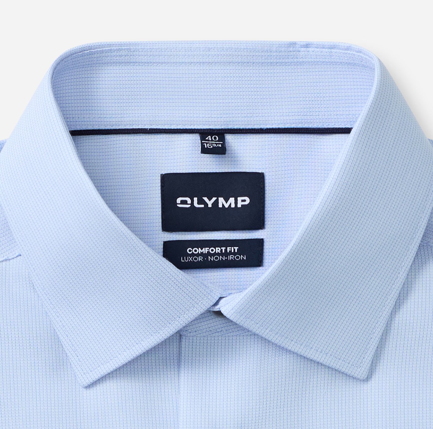 Olymp Herren Hemden lang  Bleu