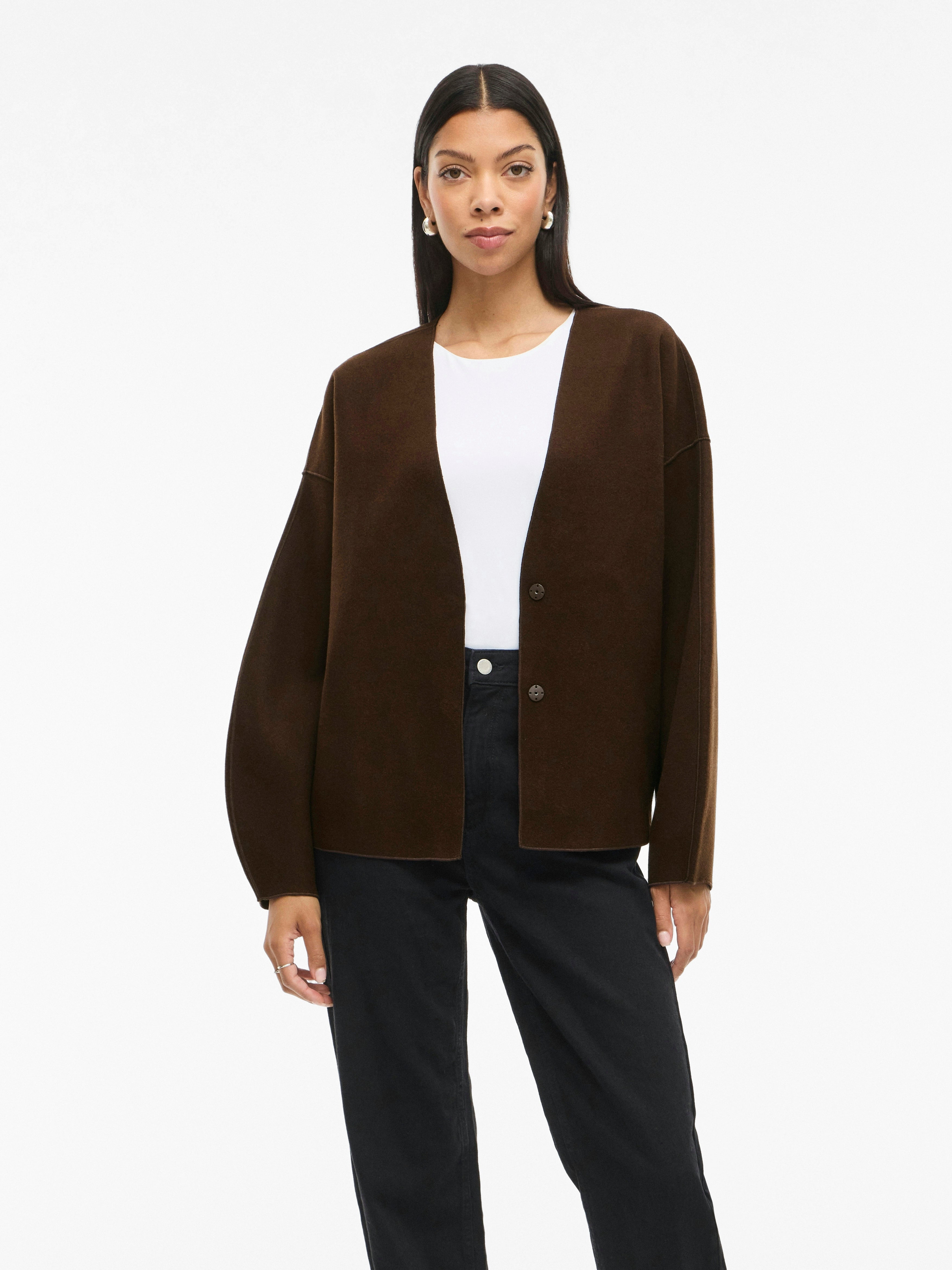 Vila Damen Jacken Coffee Bean