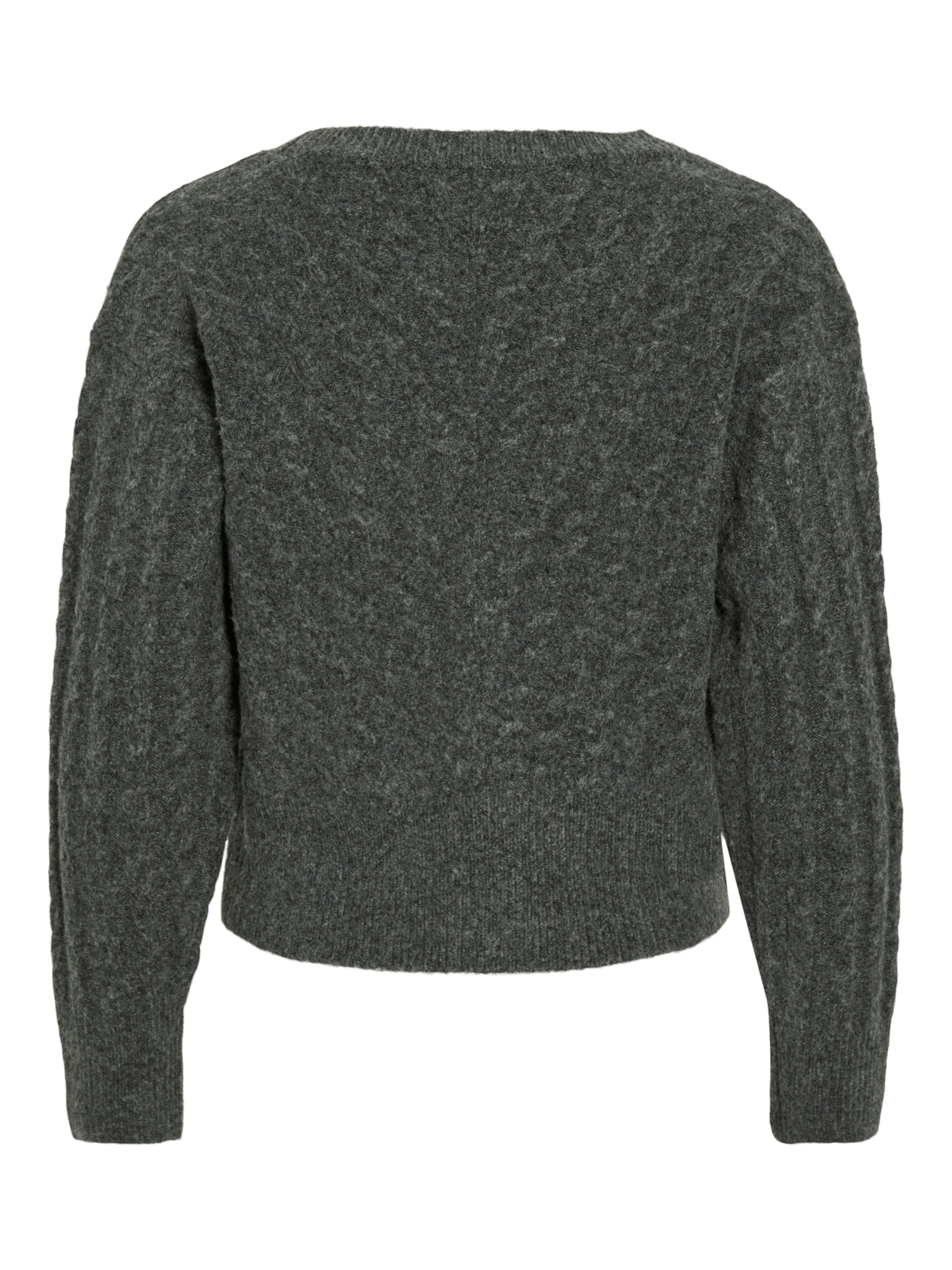 Vila Damen Strickjacken Dark Grey Melan