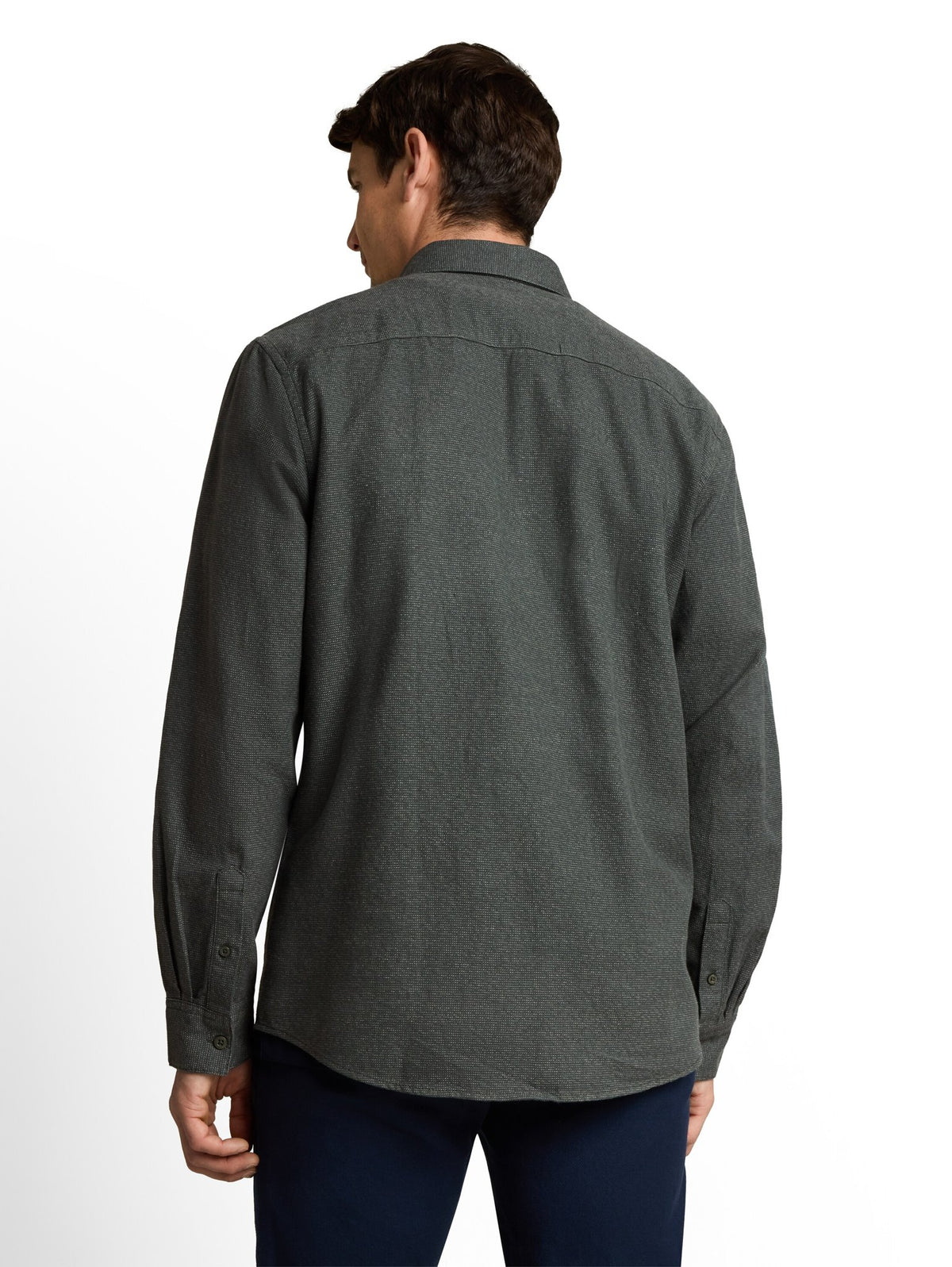 Tom Tailor Herren Hemden lang Green Based Str