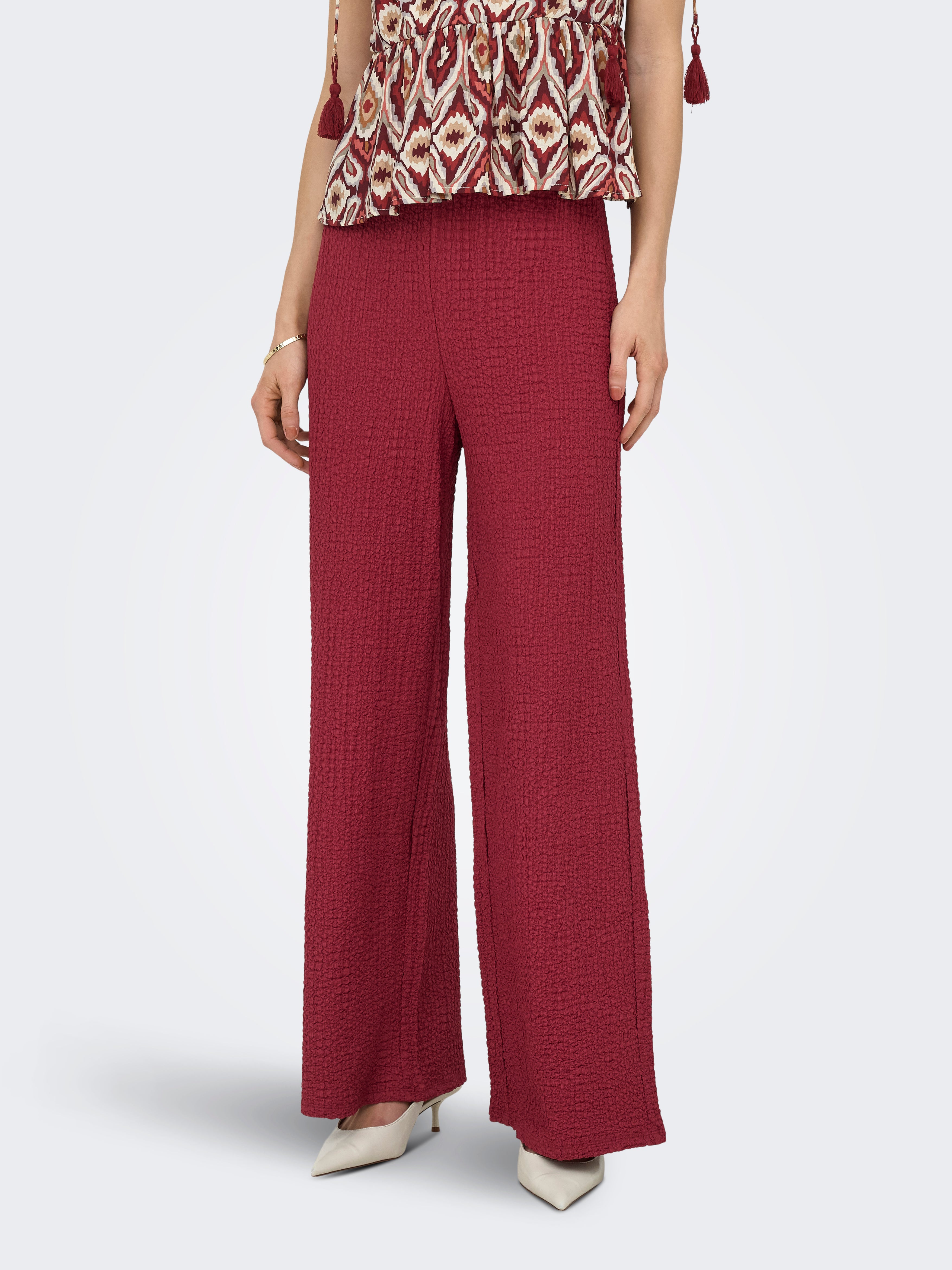 Only Damen Hosen Brick Red