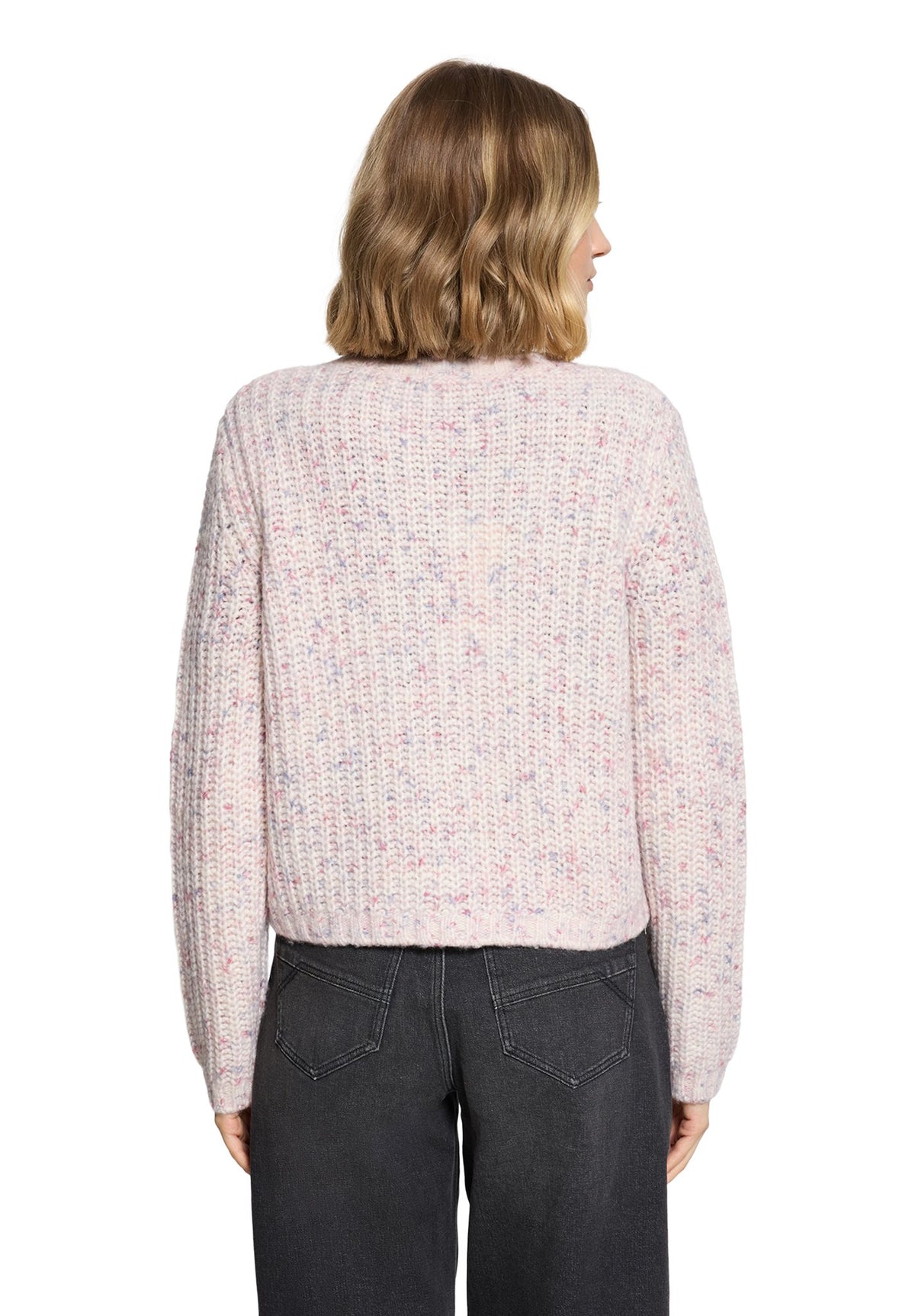 Betty & Co Damen Strickjacken Cream/Dark Red