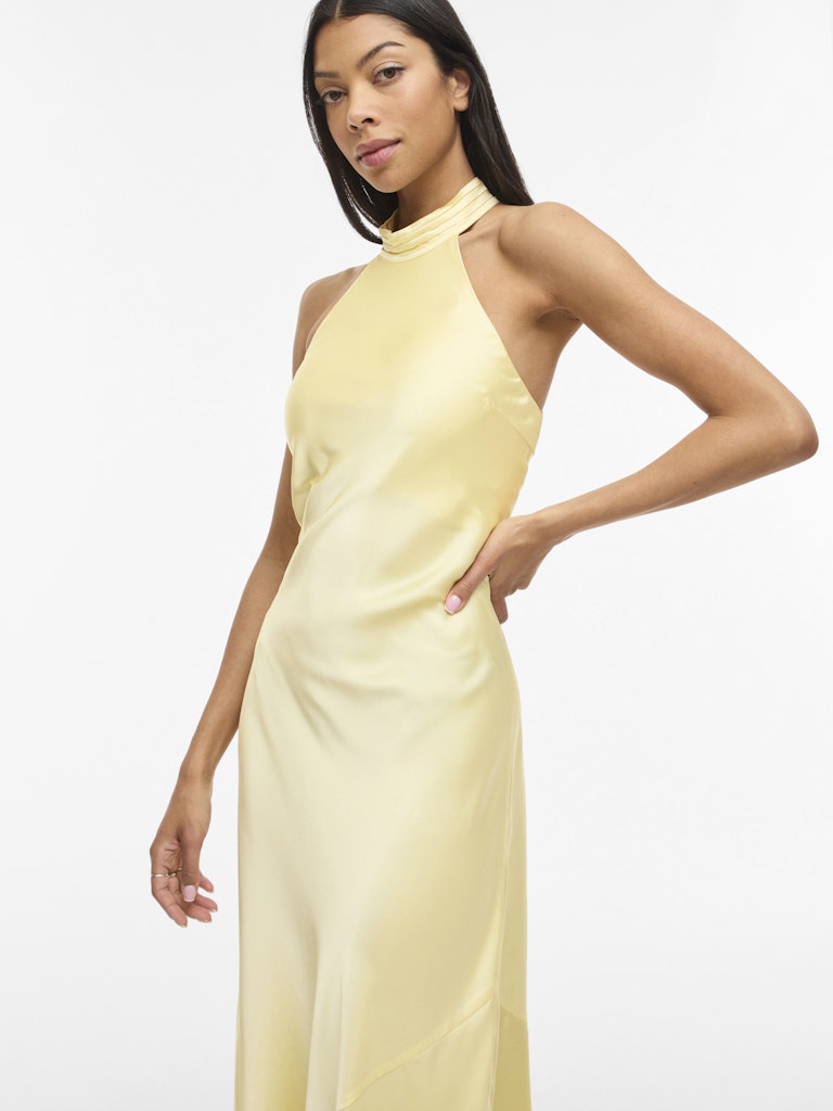 Vila Damen Kleider Pastel Yellow