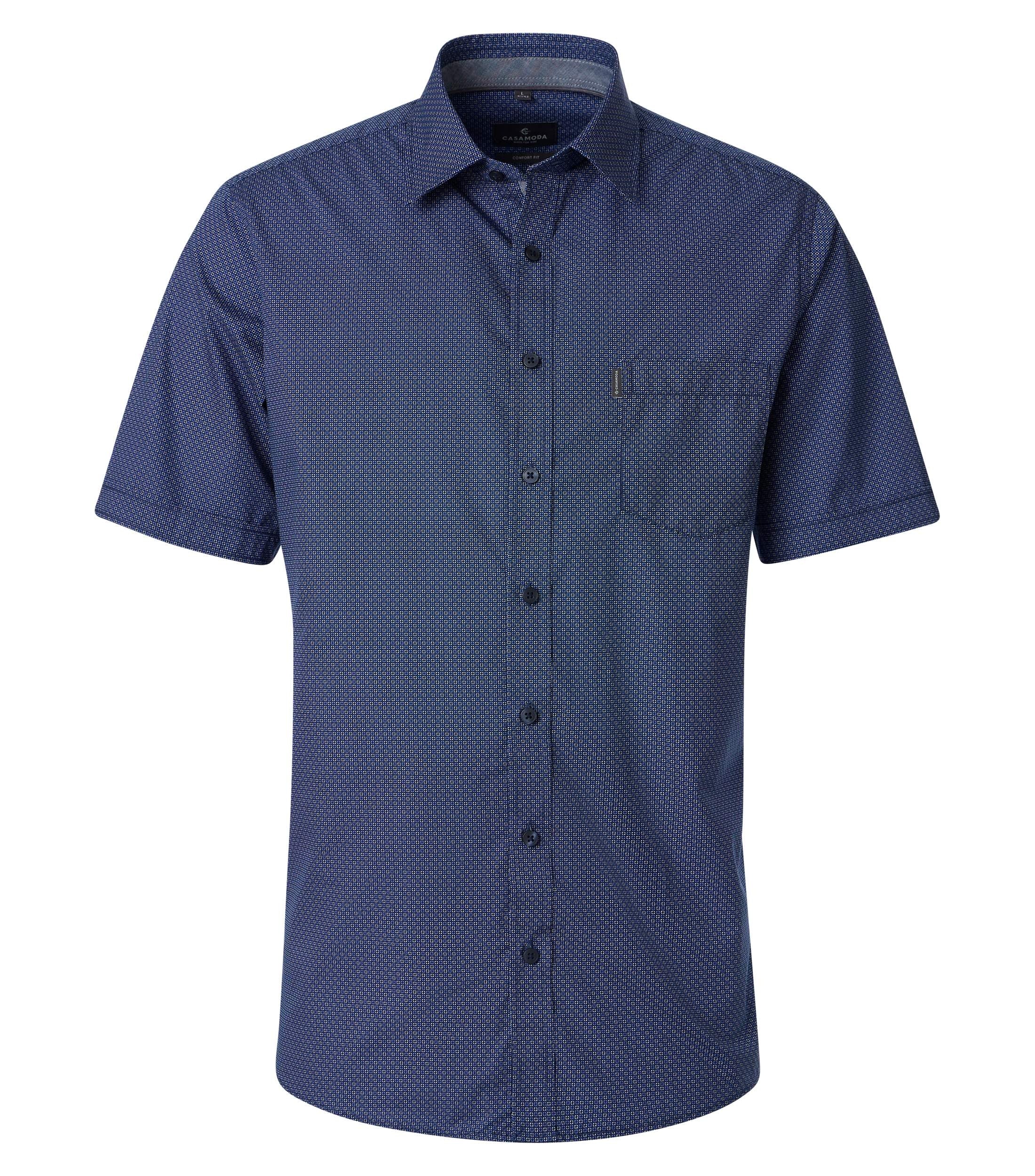 Casa Moda Herren Hemden kurz  Blau