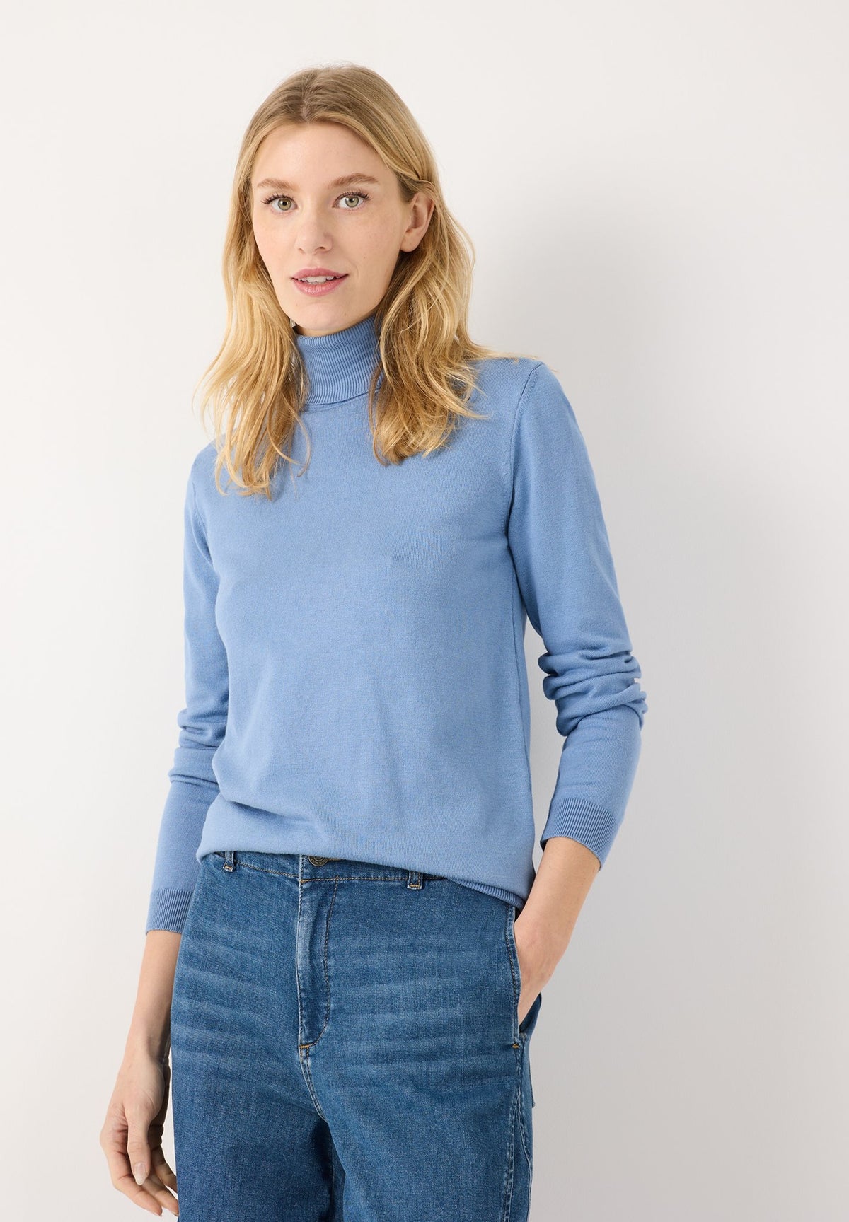 More & More Damen Pullover Autumn Blu