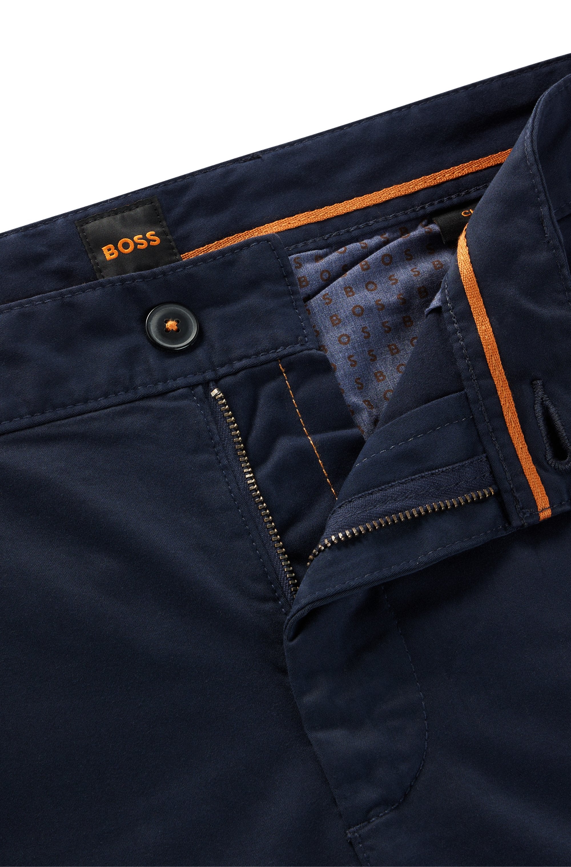 Boss Orange Herren Hosen Dark Blue