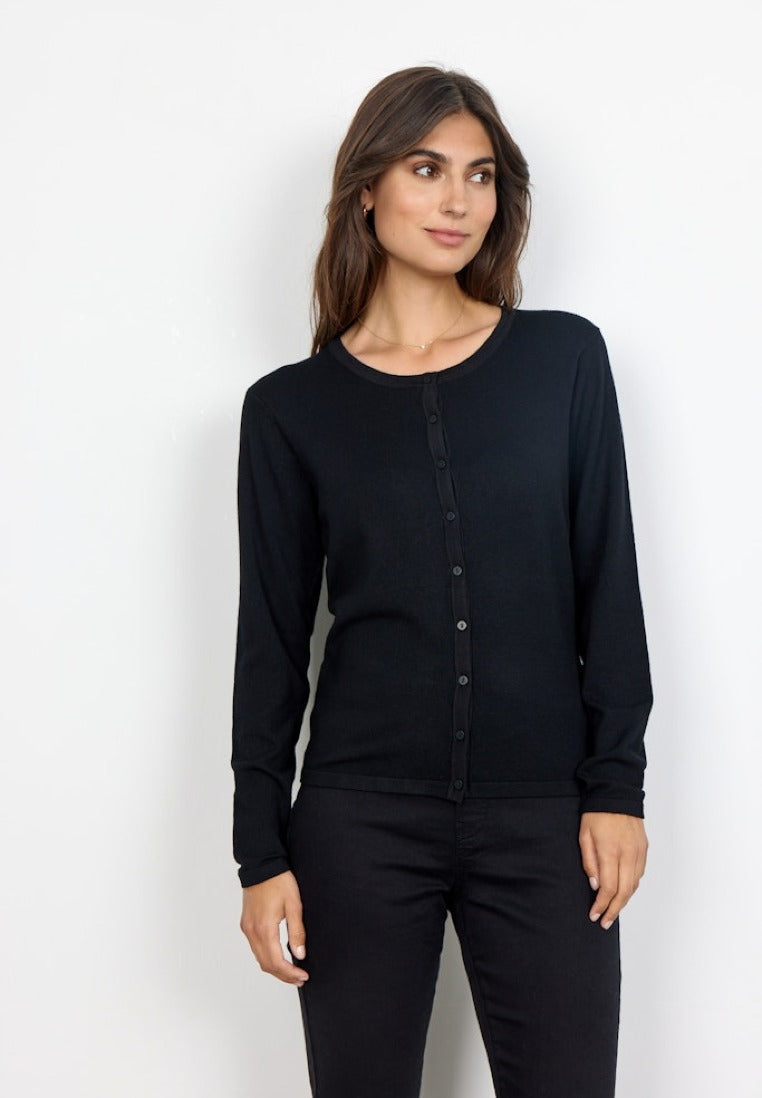 Soya Concept Damen Strickjacken Black