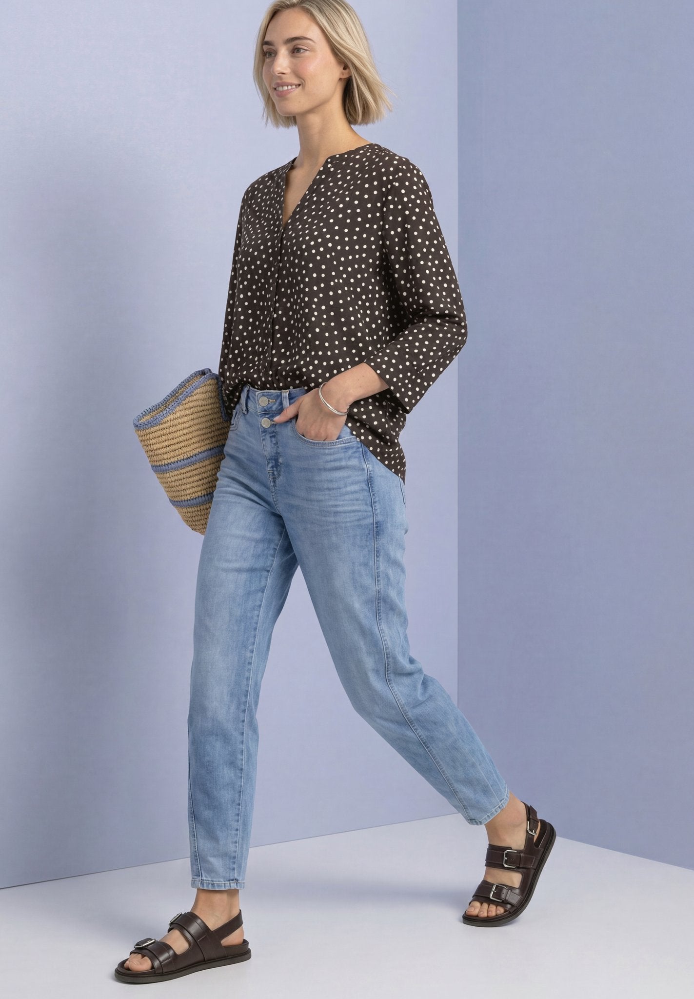 Street One Damen Blusen  Black Cof