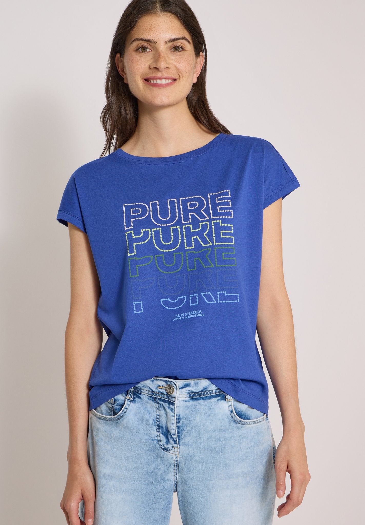 Cecil Damen T-Shirts Deep Rive