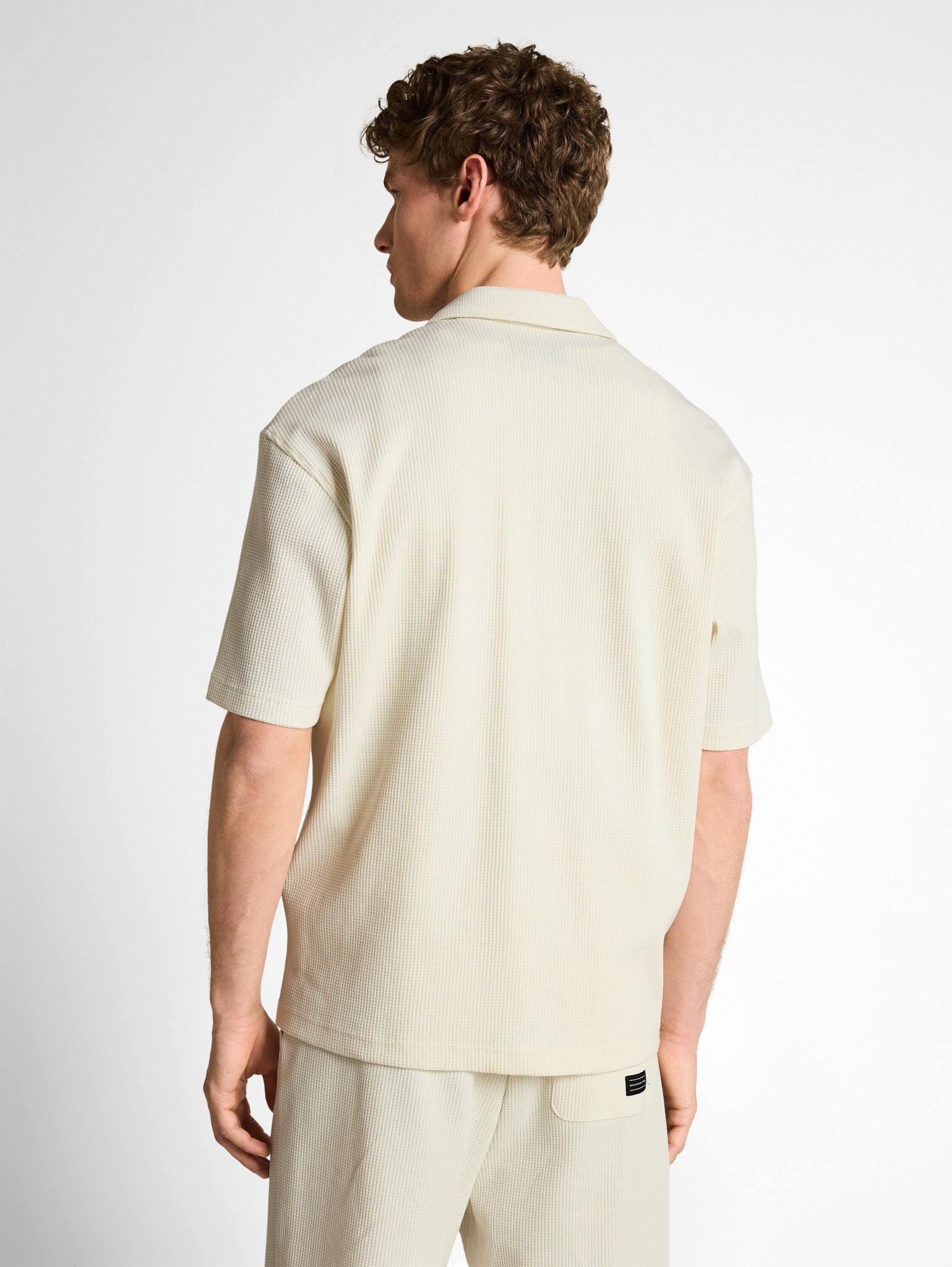 Tom Tailor denim Herren Hemden kurz Wool White
