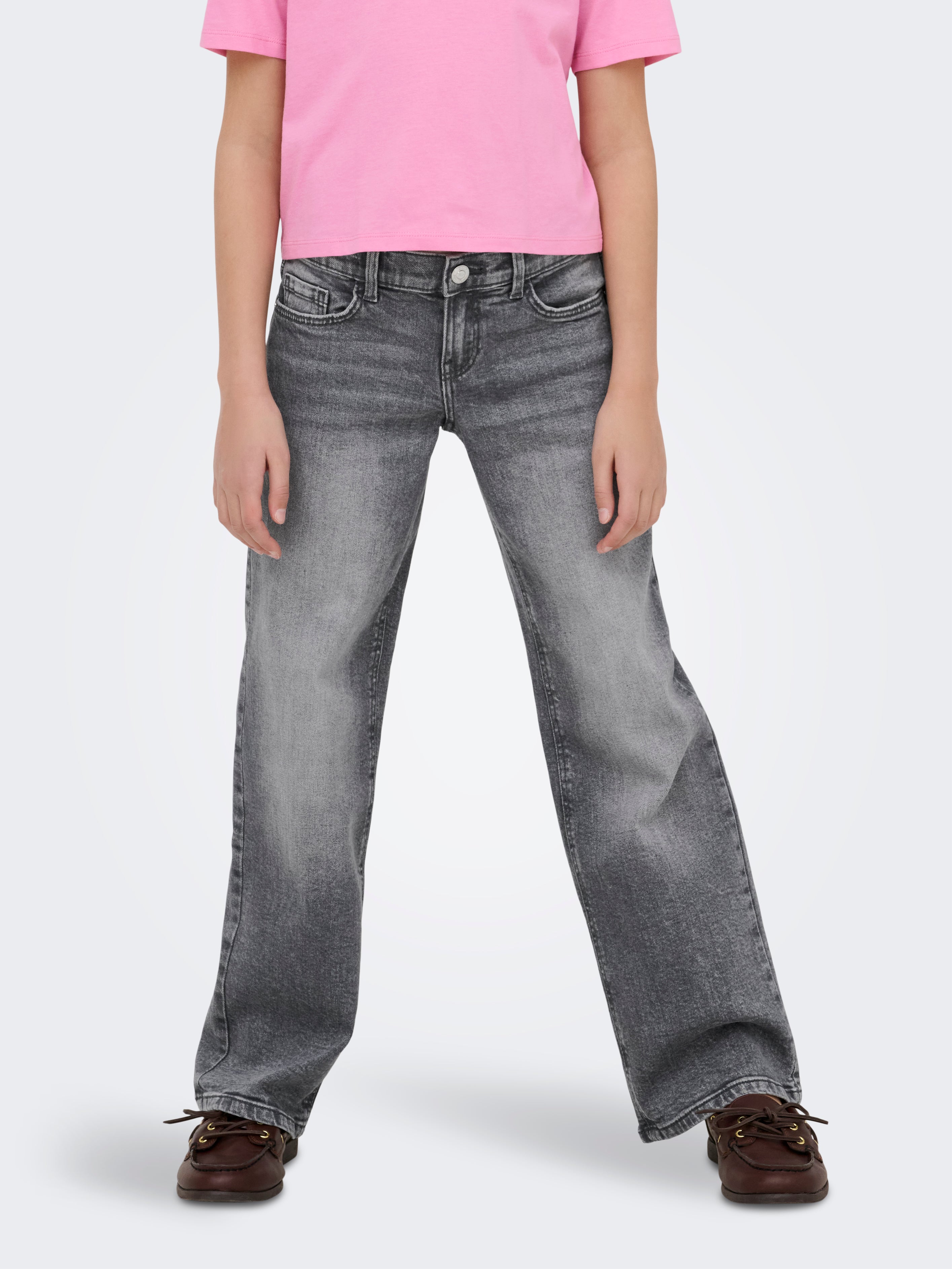 Only Mädchen Hosen, Jeans & Leggings Light Grey Deni