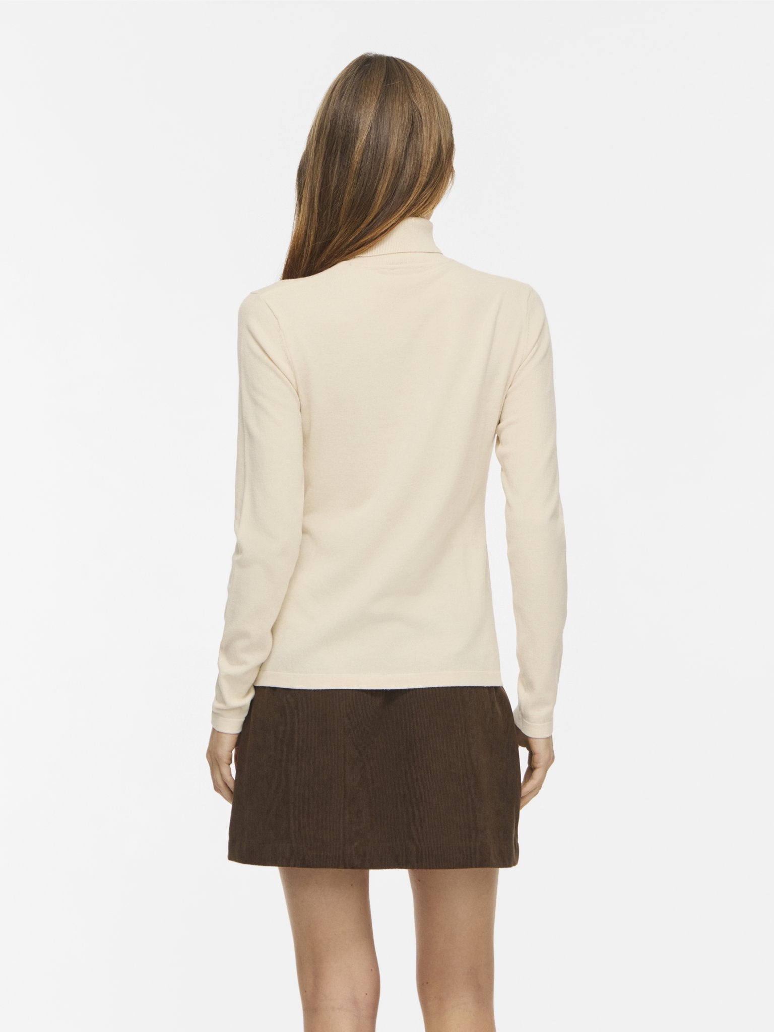 Vila Damen Pullover Sandshell/Melan