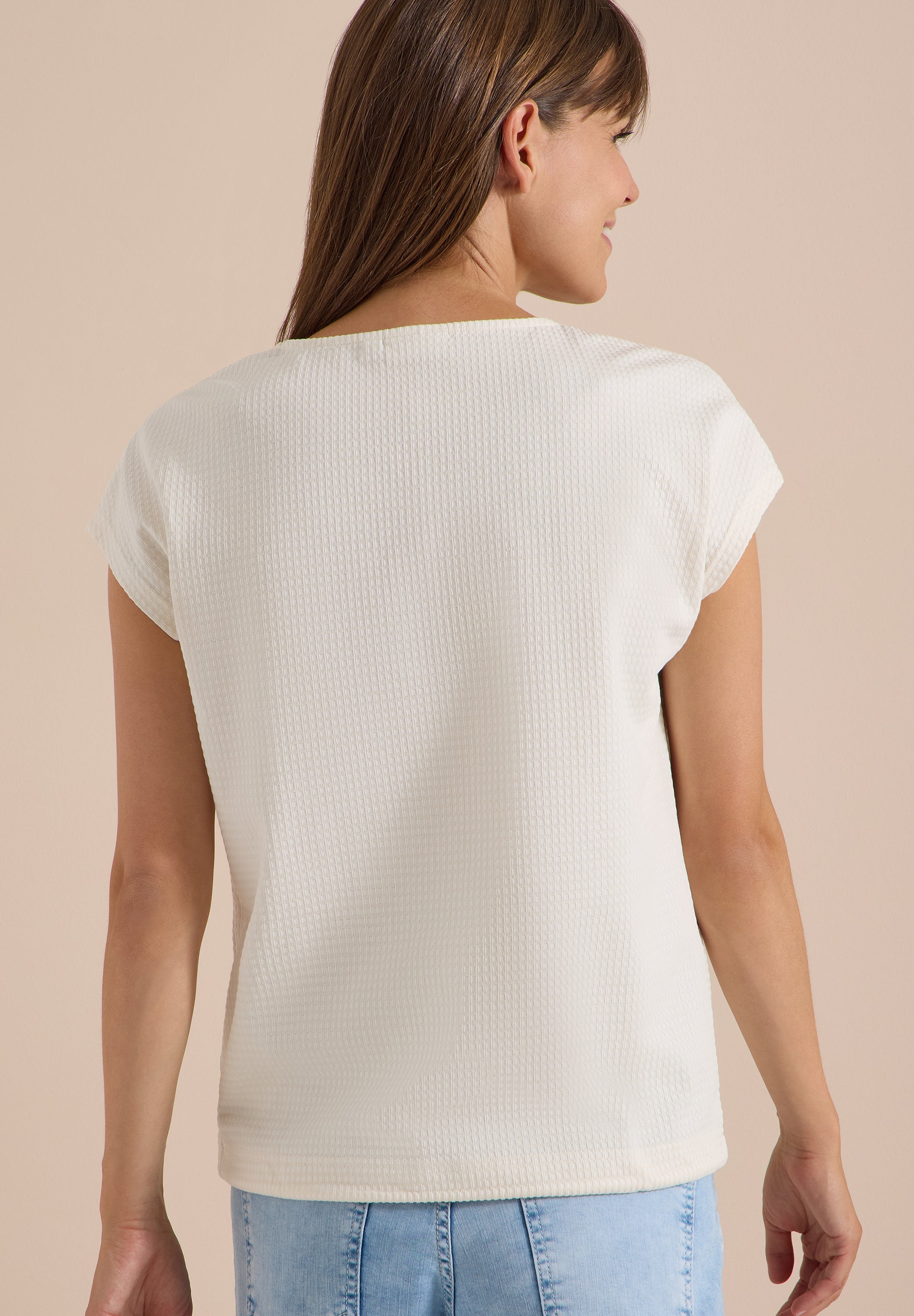 Cecil Damen T-Shirts Vanilla W
