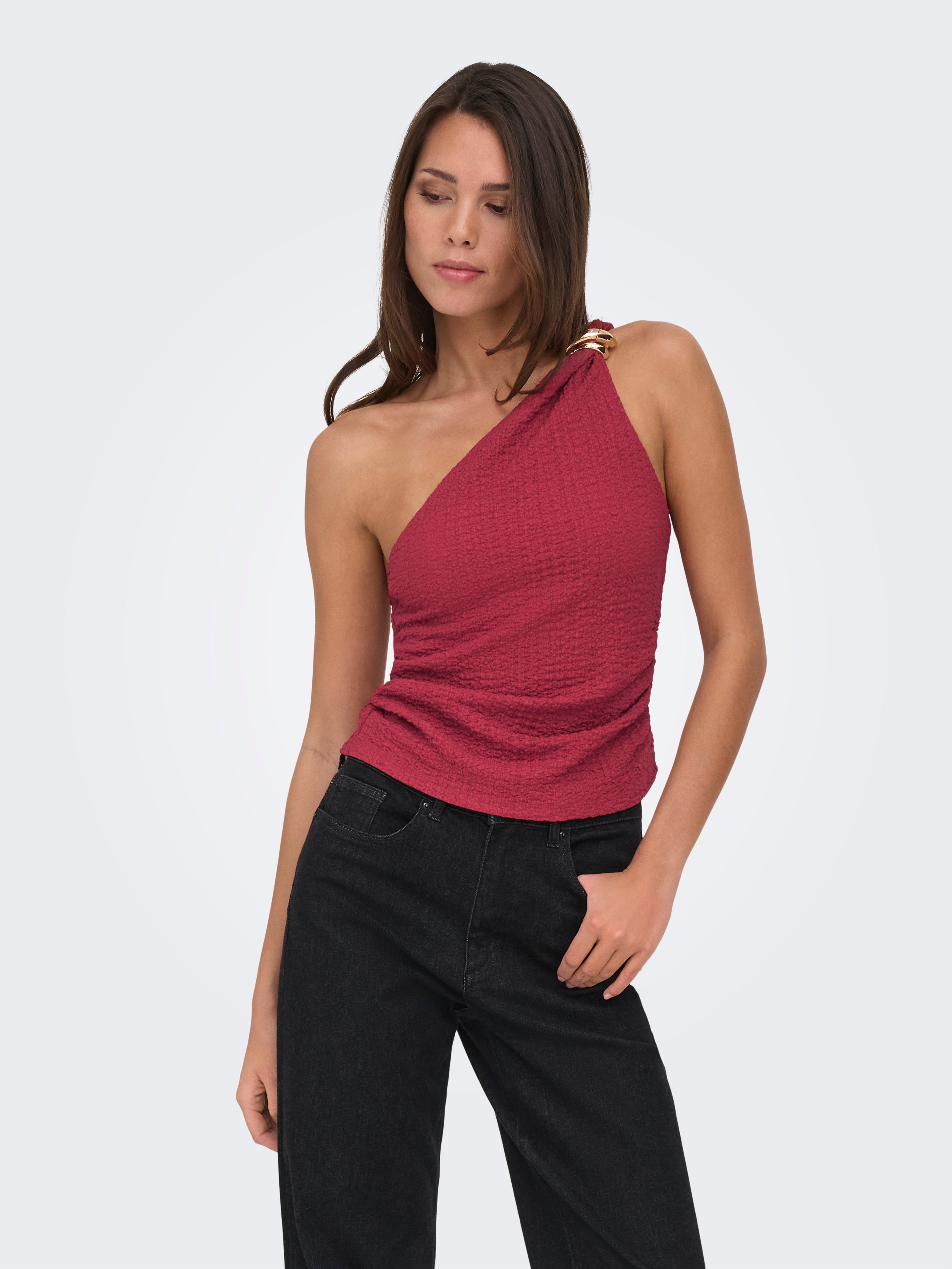 Only Damen Tops Brick Red