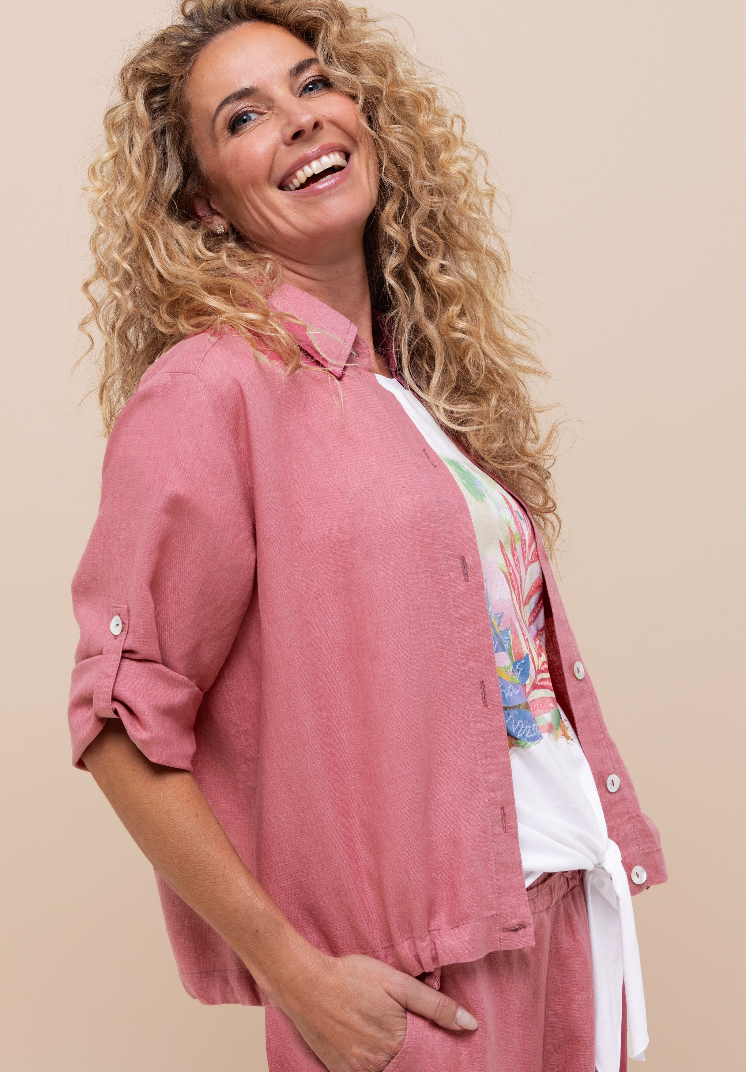 Bianca Damen Blusen Raspberry