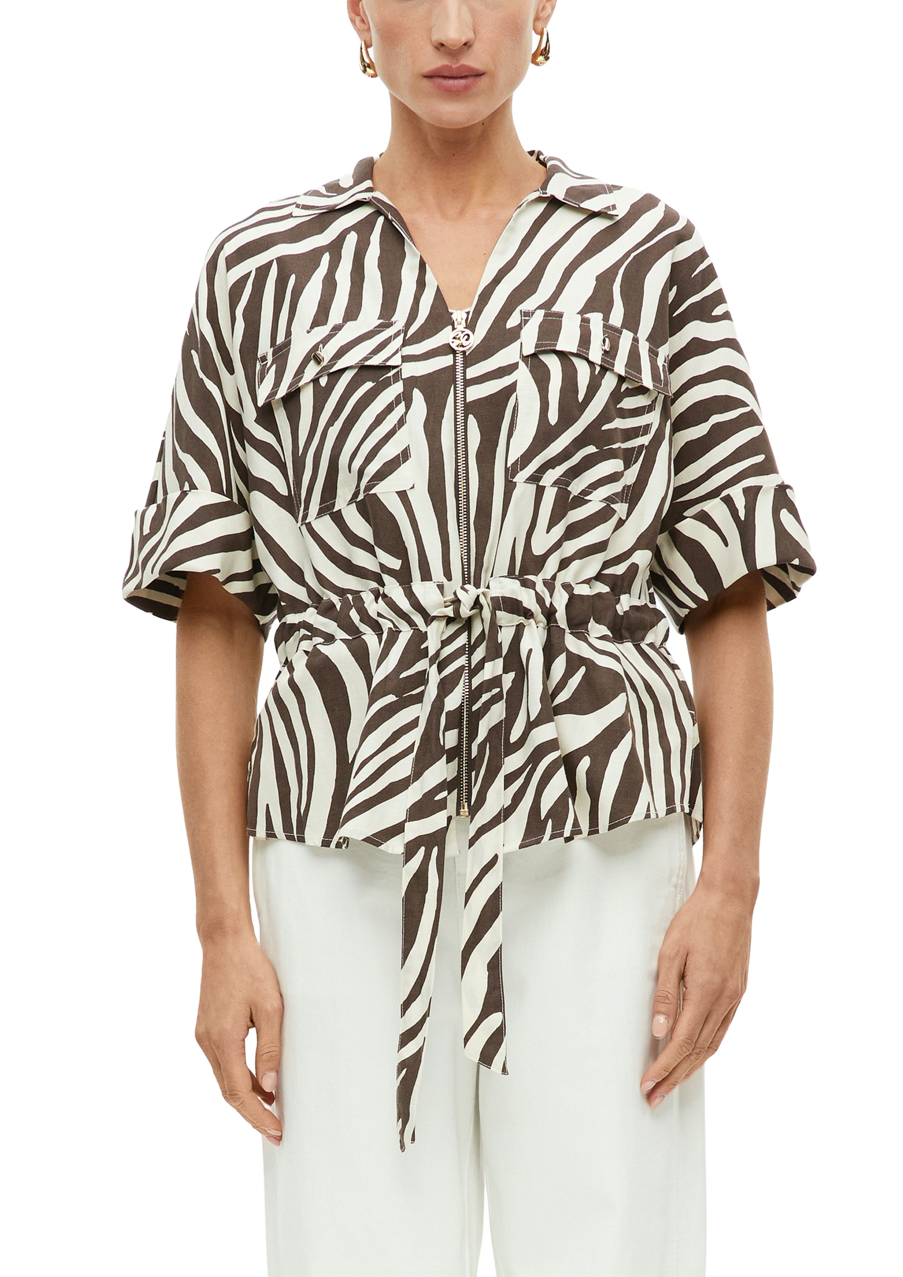 S. Oliver black Damen Blusen White