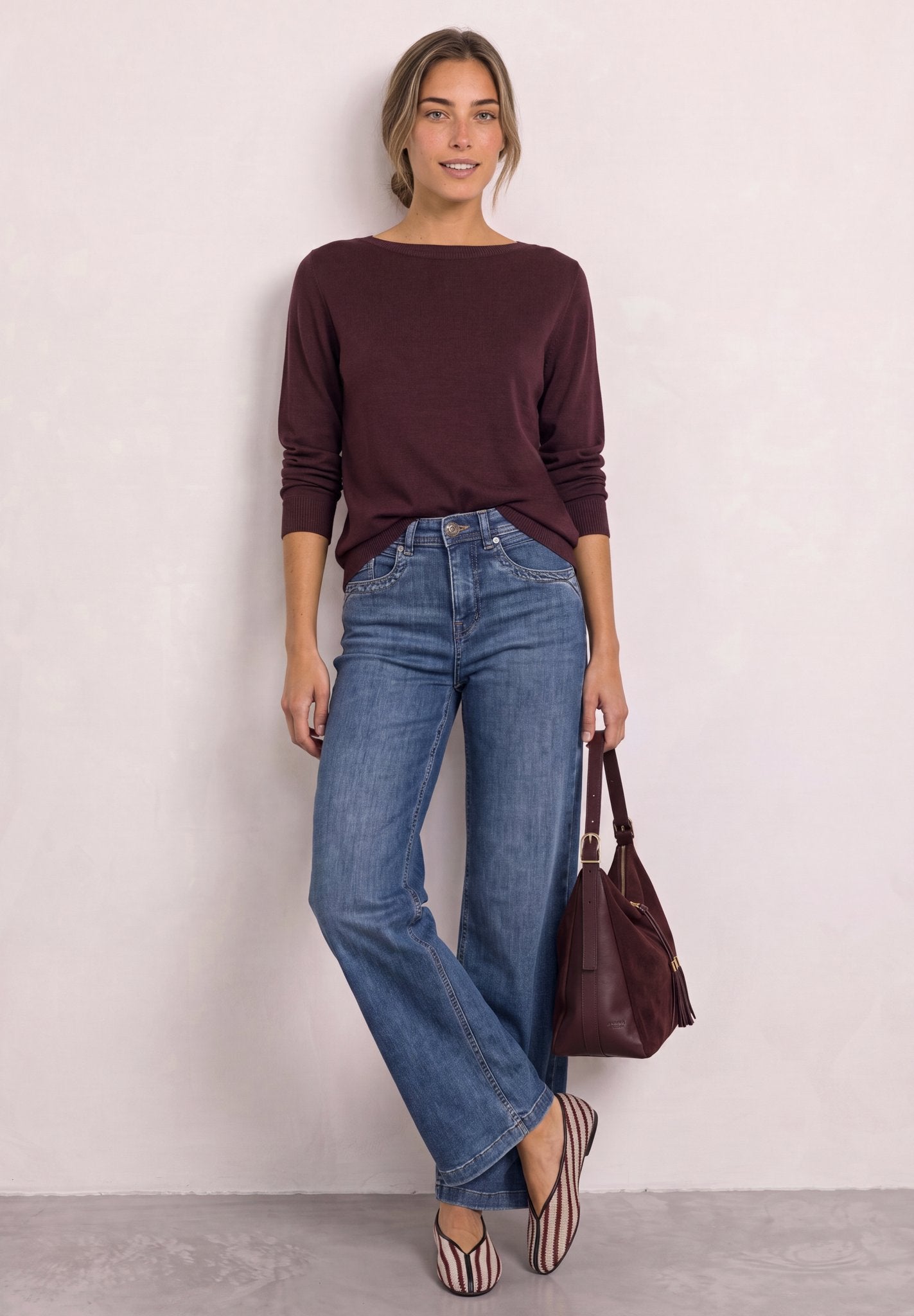 Street One Damen Pullover Rustic Ro