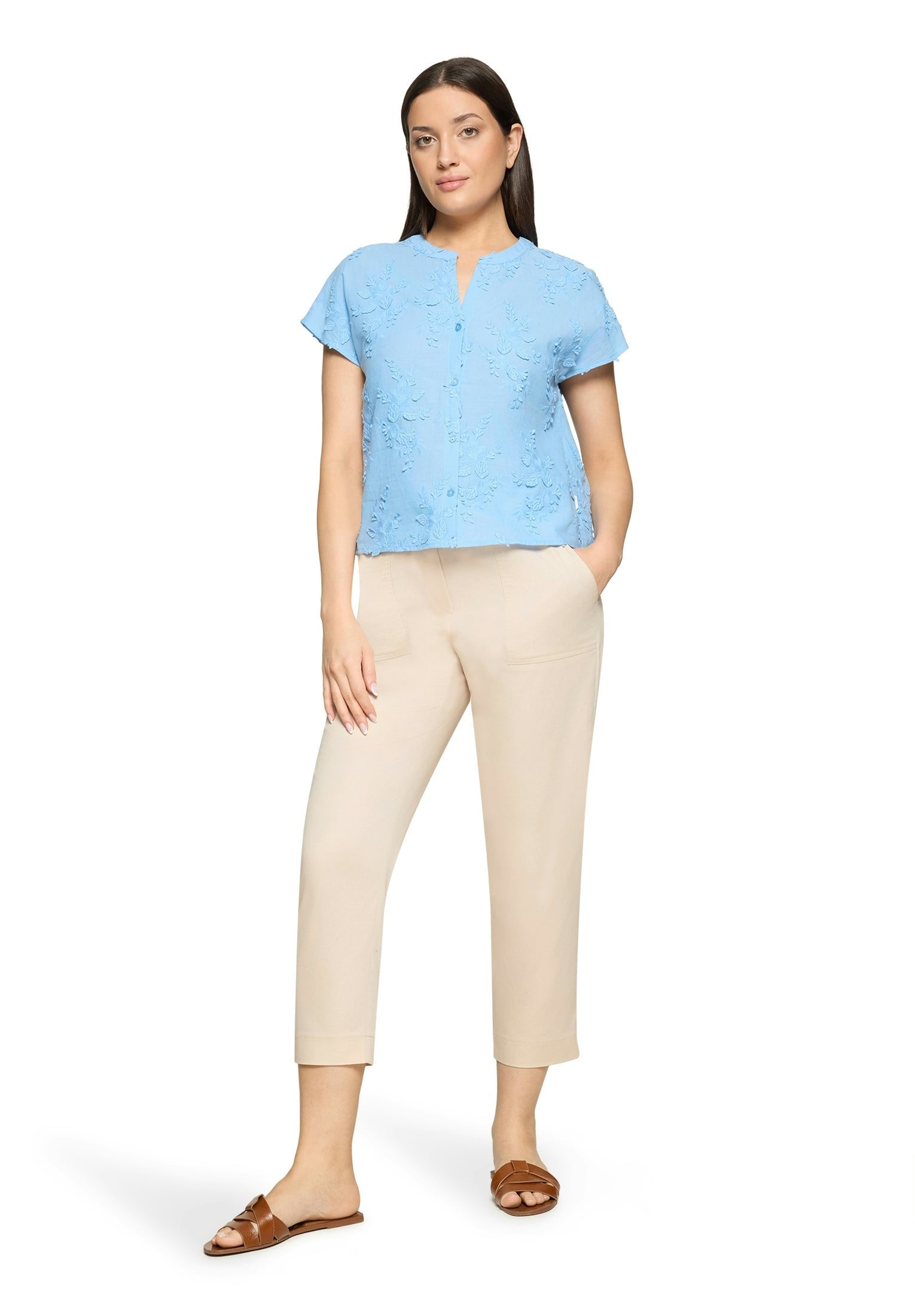 Betty & Co Damen Blusen kurz Waterblue