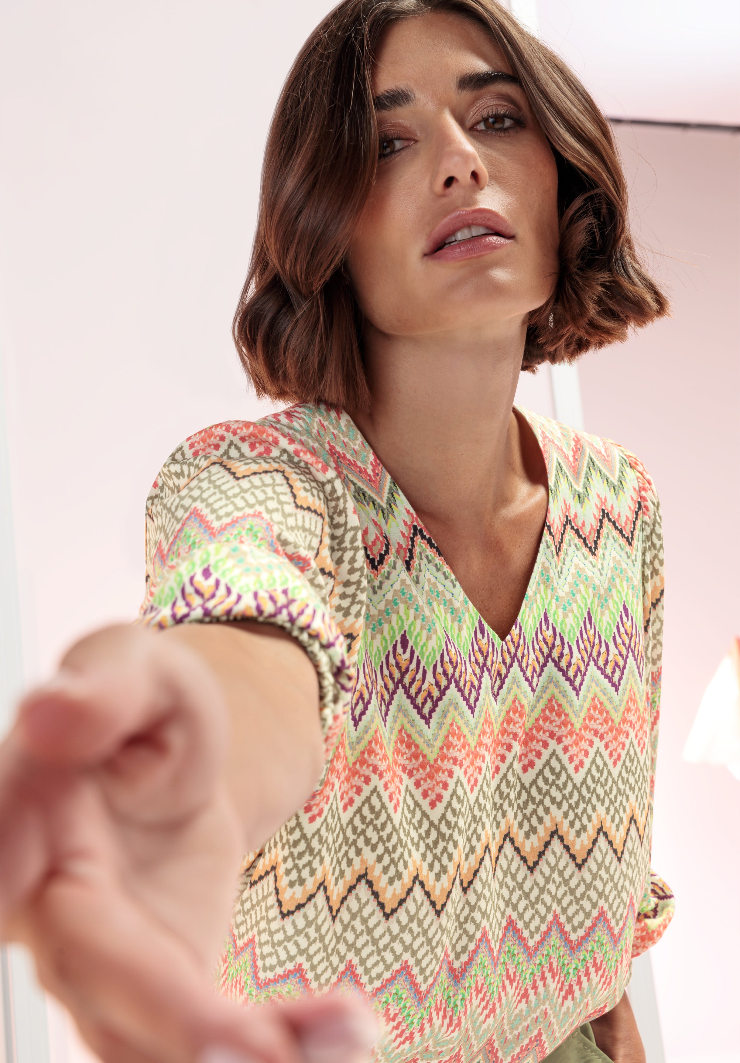 Bianca Damen Blusen Red Mix