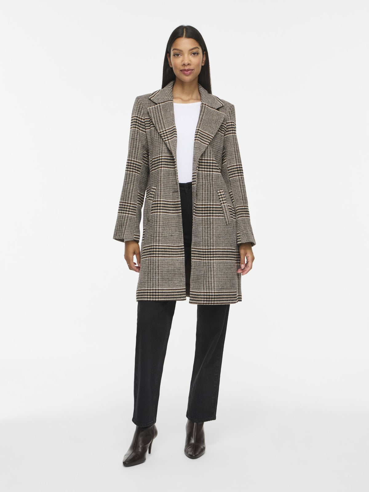 Vila Damen Mantel Coffee Bean/Ann