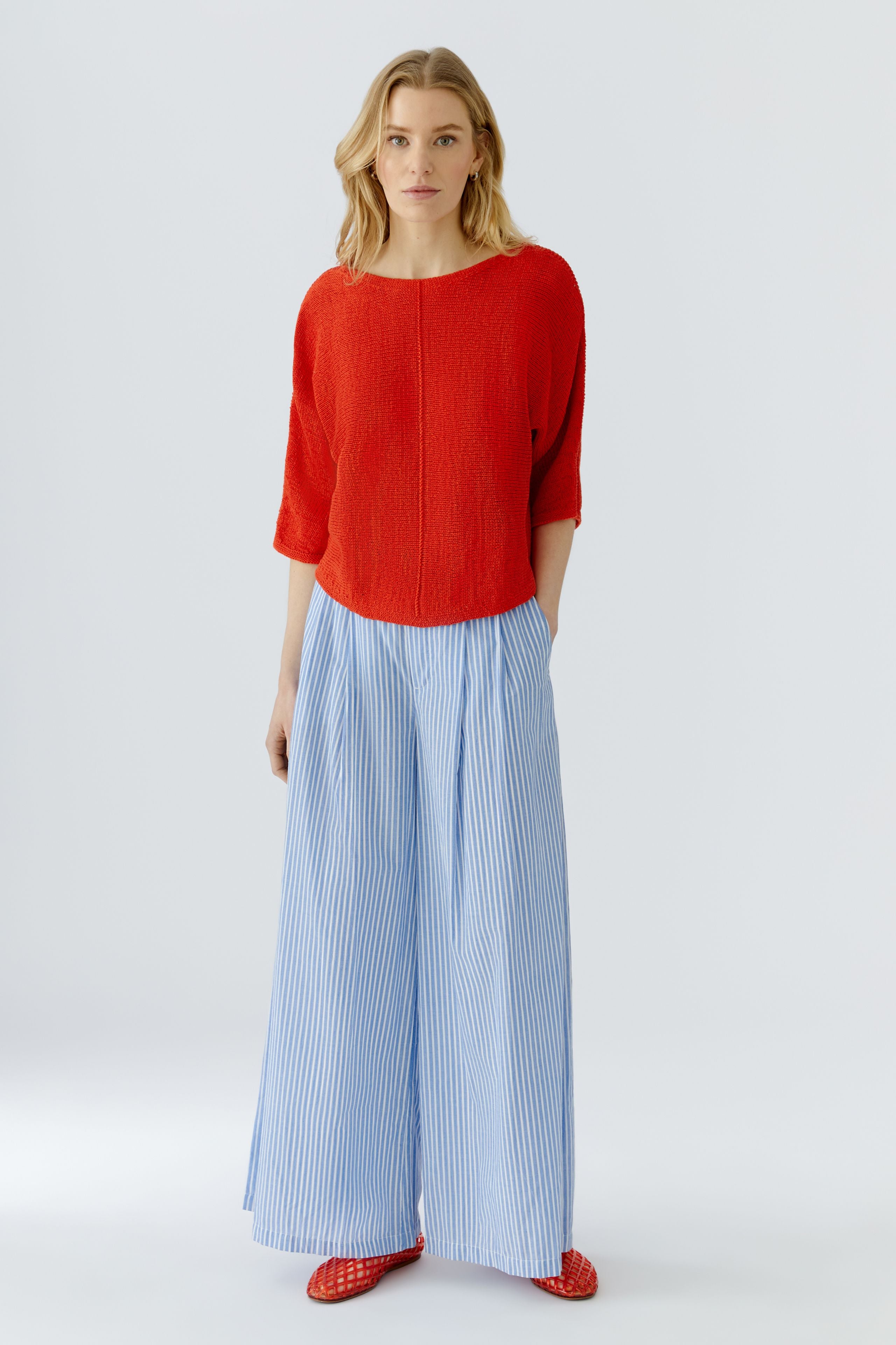 Oui Damen Pullover Red Alert