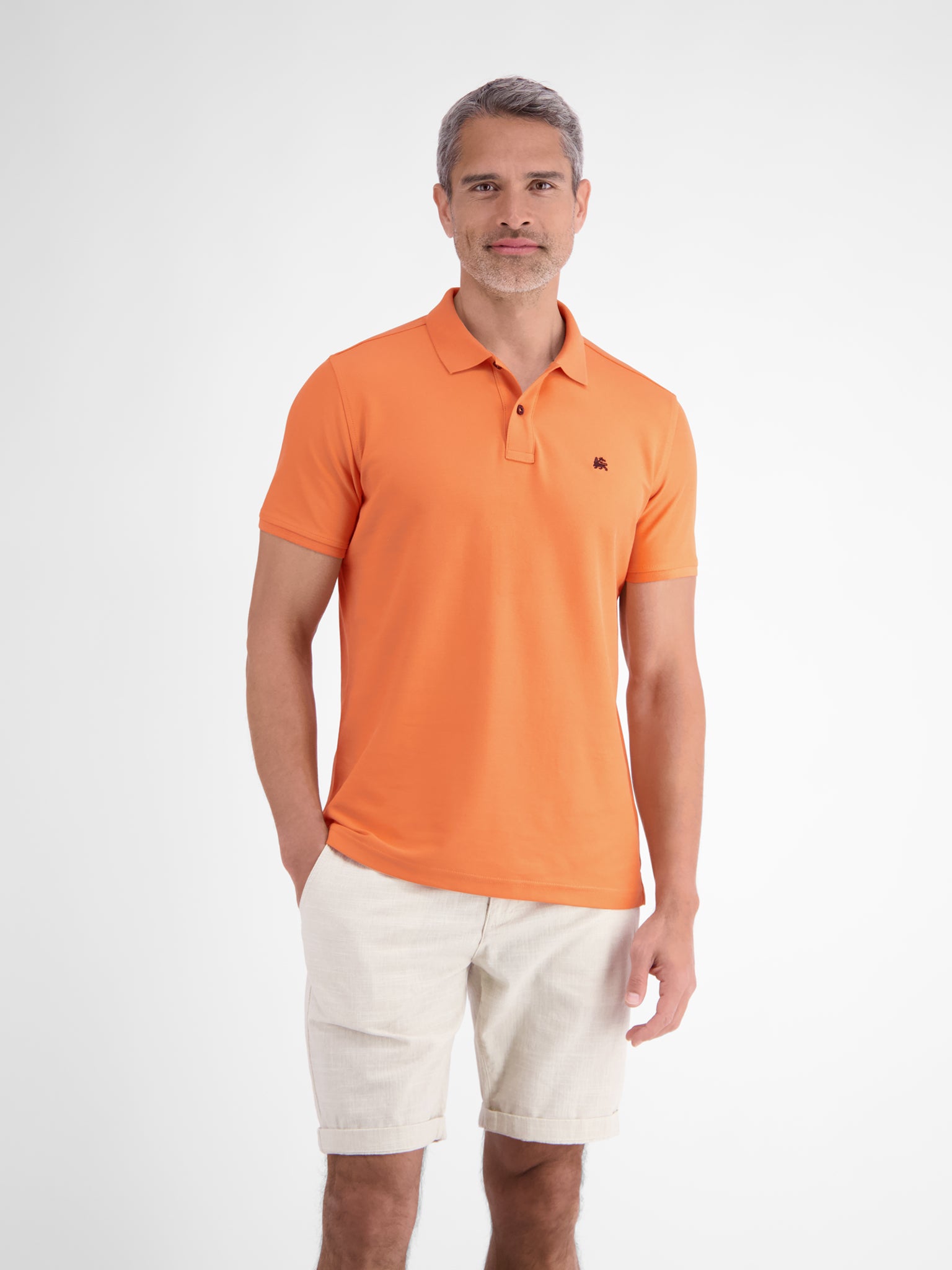 Lerros Herren Polo-Shirts Pale Papaya