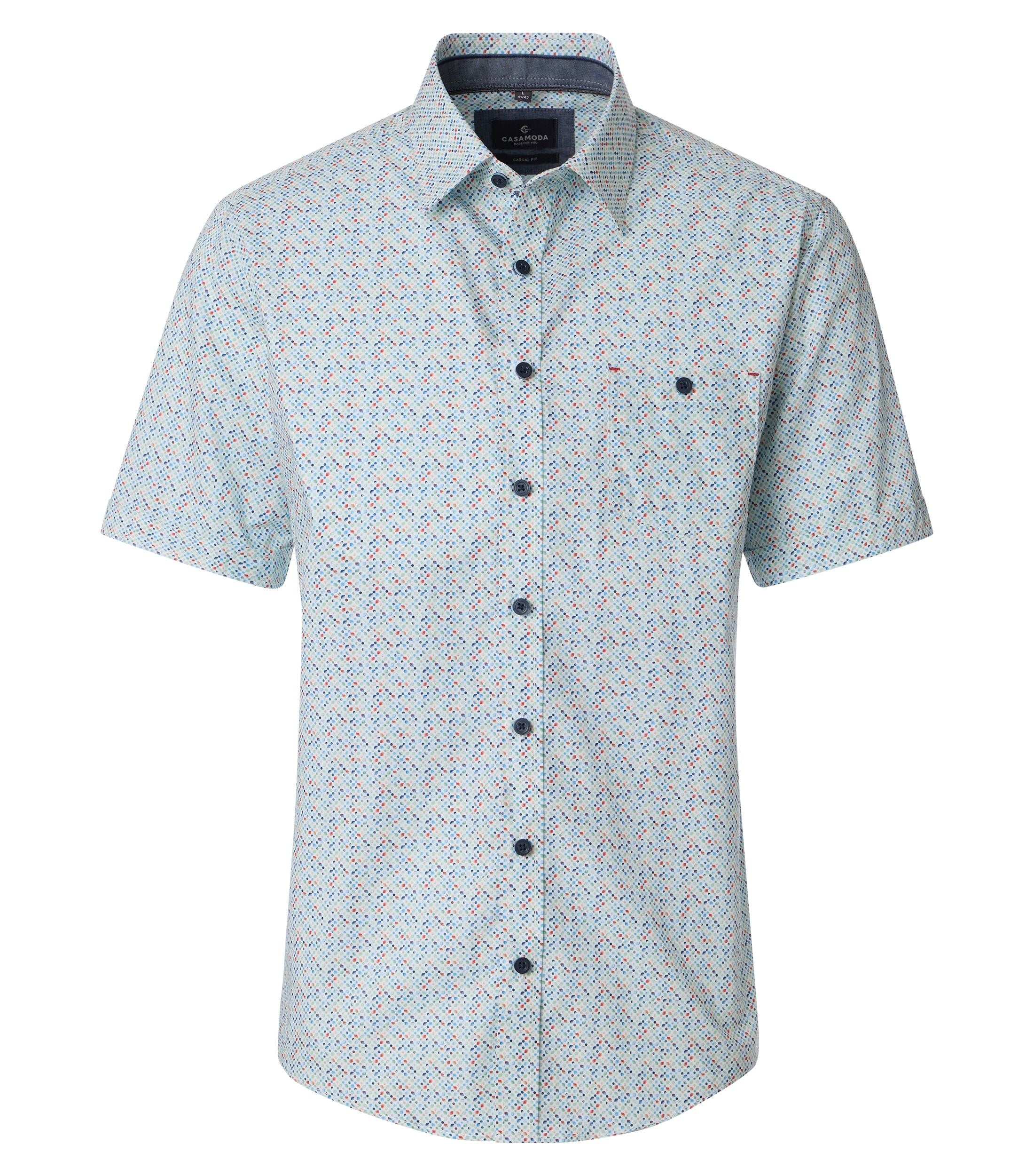 Casa Moda Herren Hemden kurz  Gruen