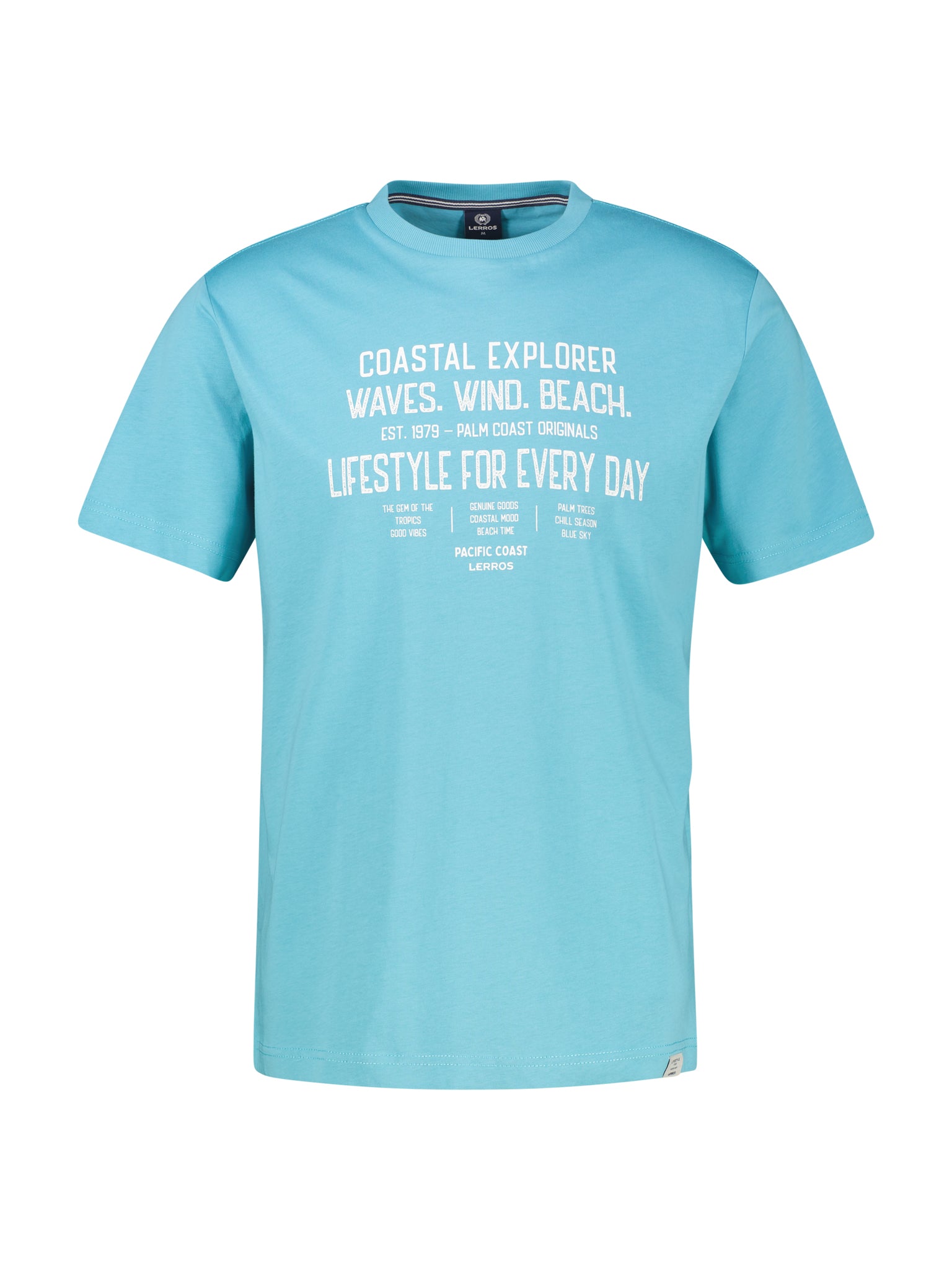 Lerros Herren T-Shirts kurz Reef Blue
