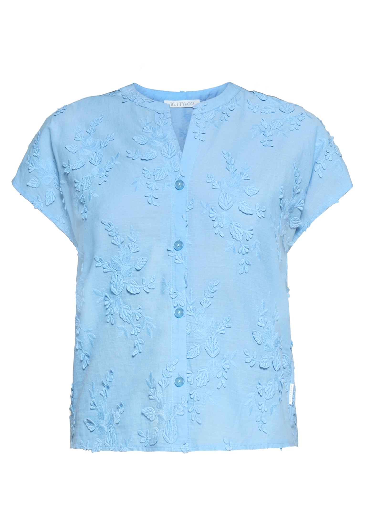 Betty & Co Damen Blusen kurz Waterblue