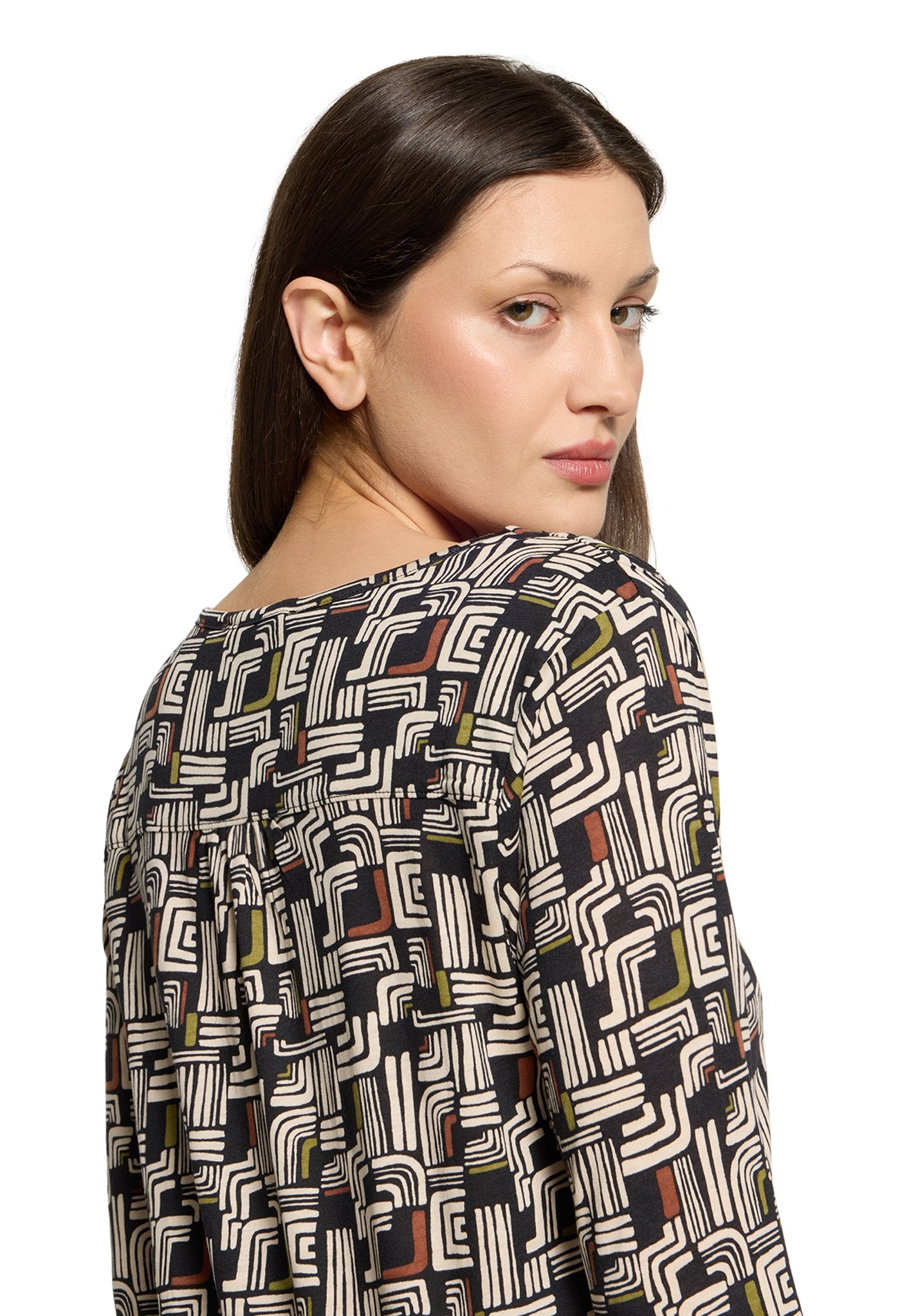 Betty & Co Damen T-Shirts Black/Cream