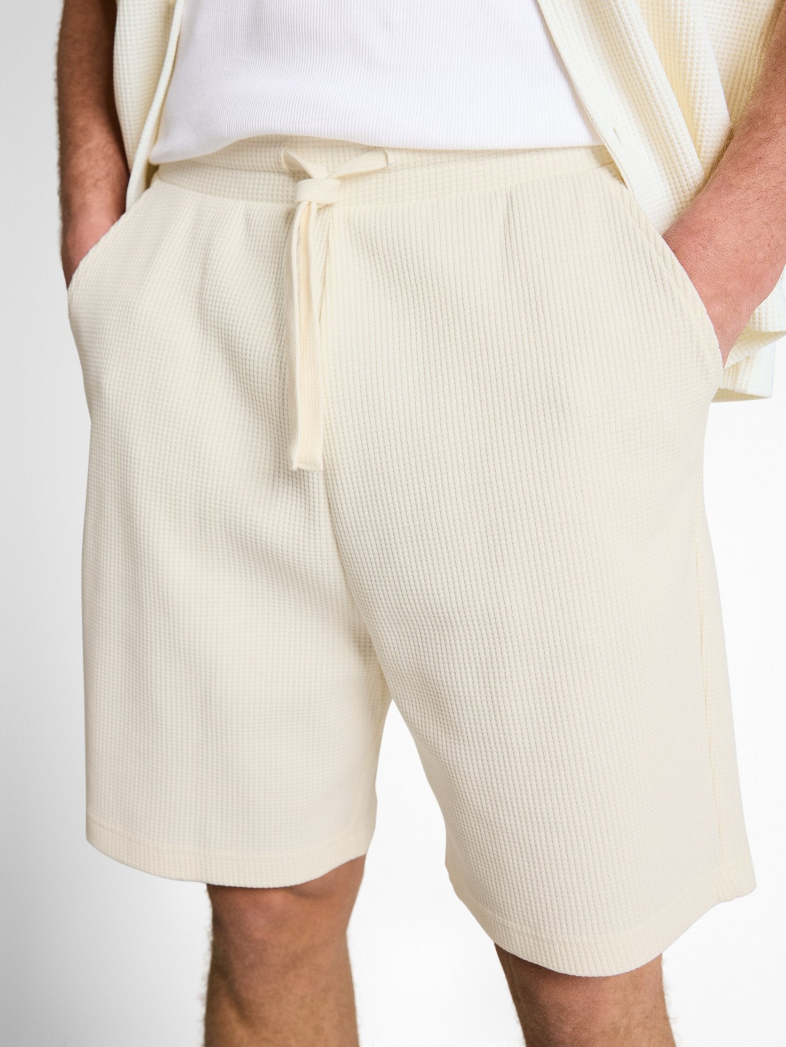 Tom Tailor denim Herren Shorts Wool White