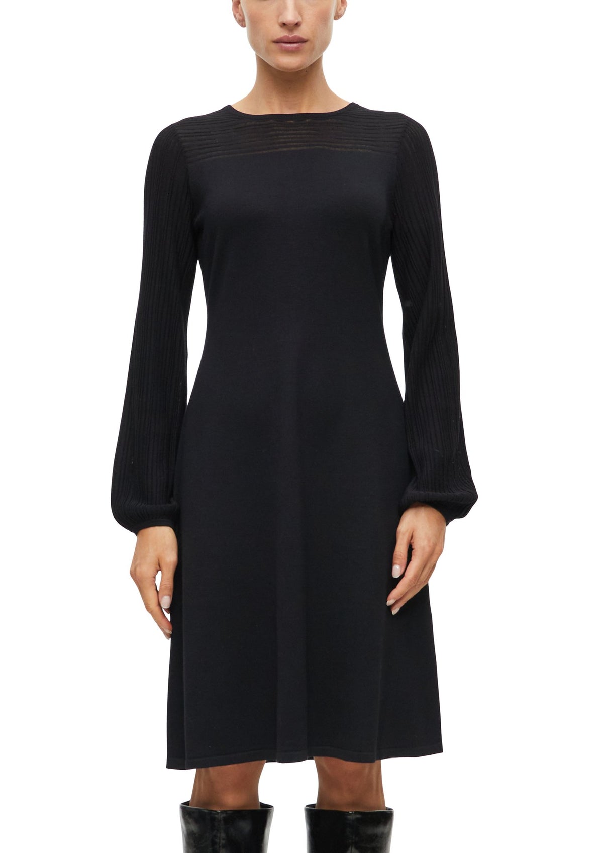 S. Oliver black Damen Kleider  Grey/Black