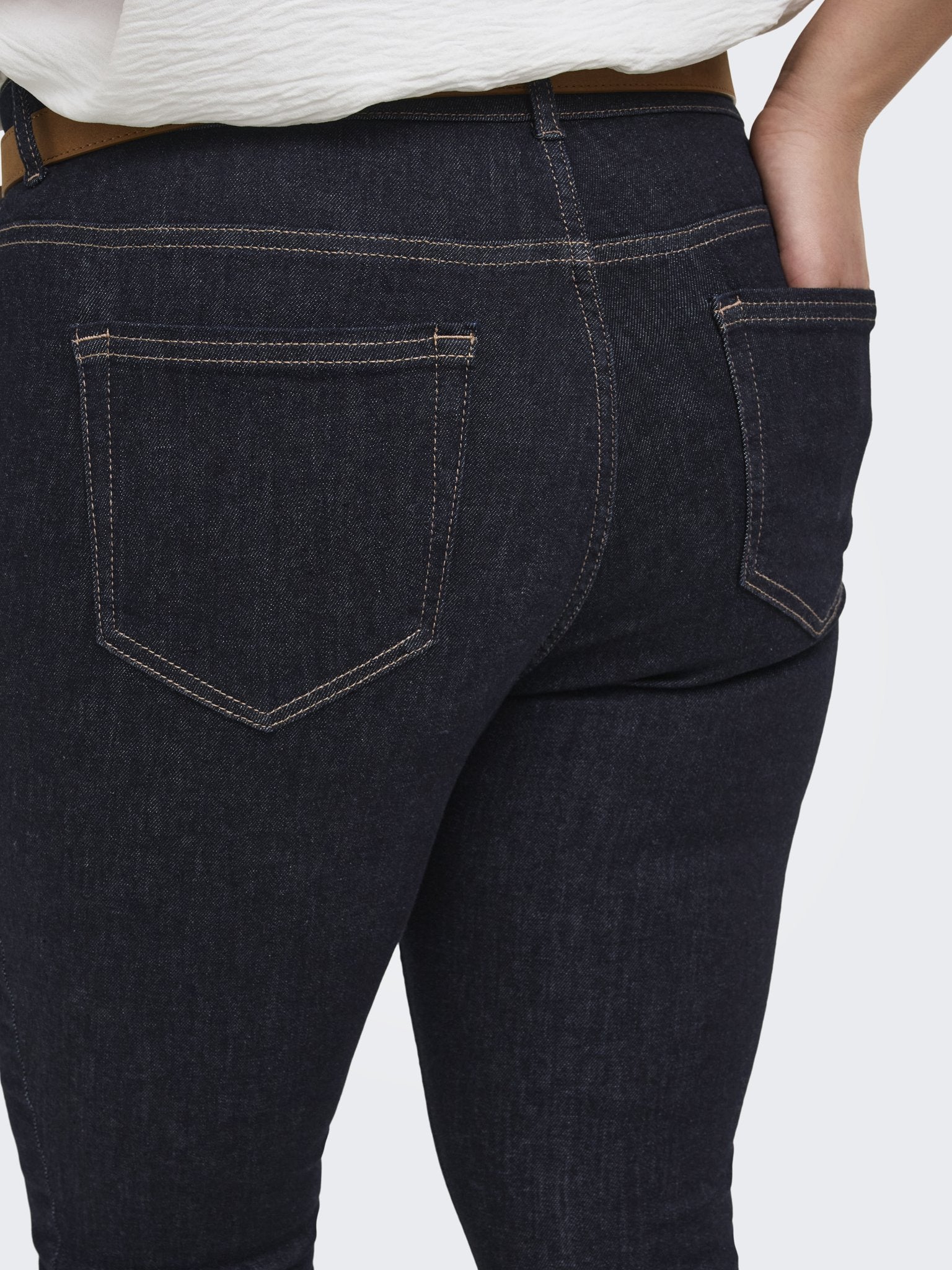 Only Caramkoma Damen Jeans Dark Blue Denim