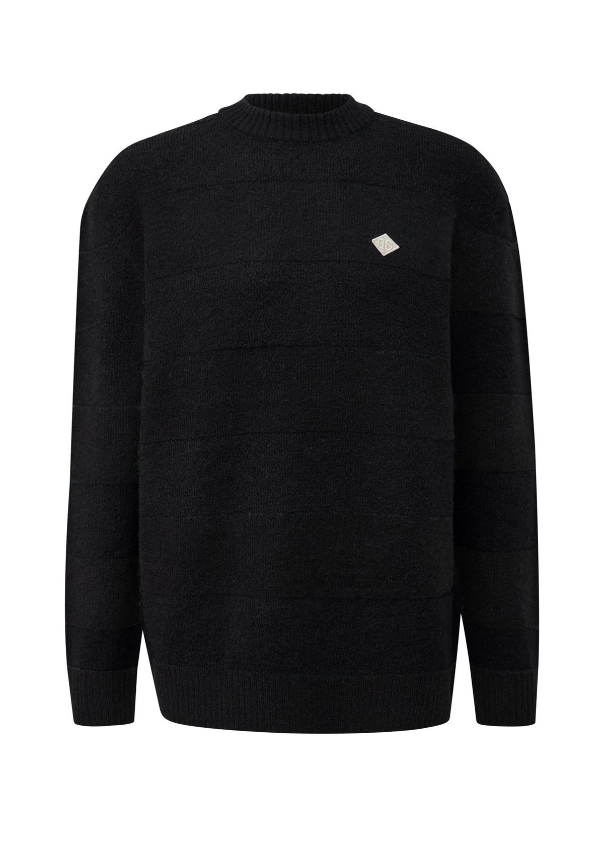QS by S.Oliver Herren Pullover  Grey/Black
