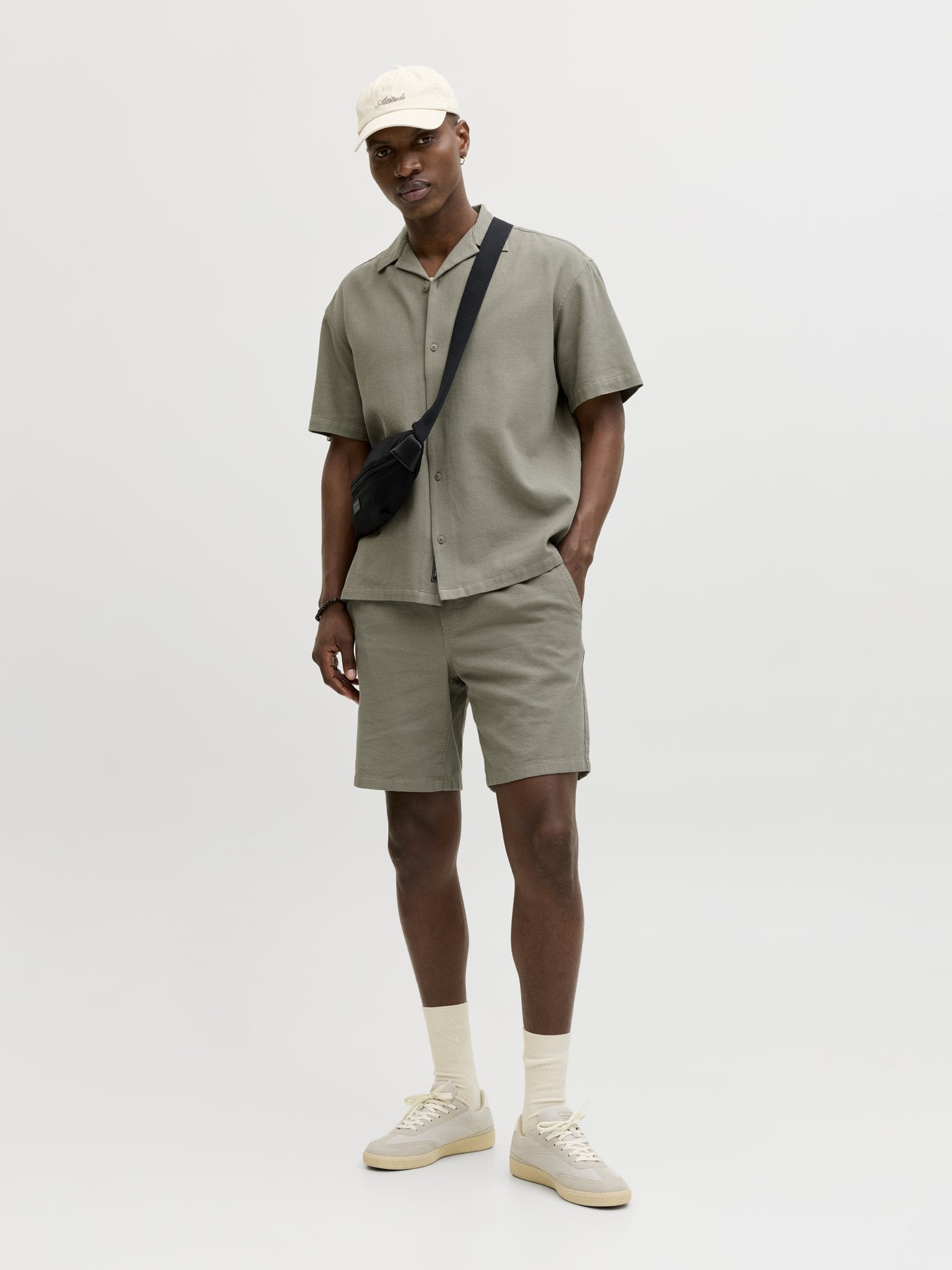 Jack & Jones Herren Hemden lang Vetiver