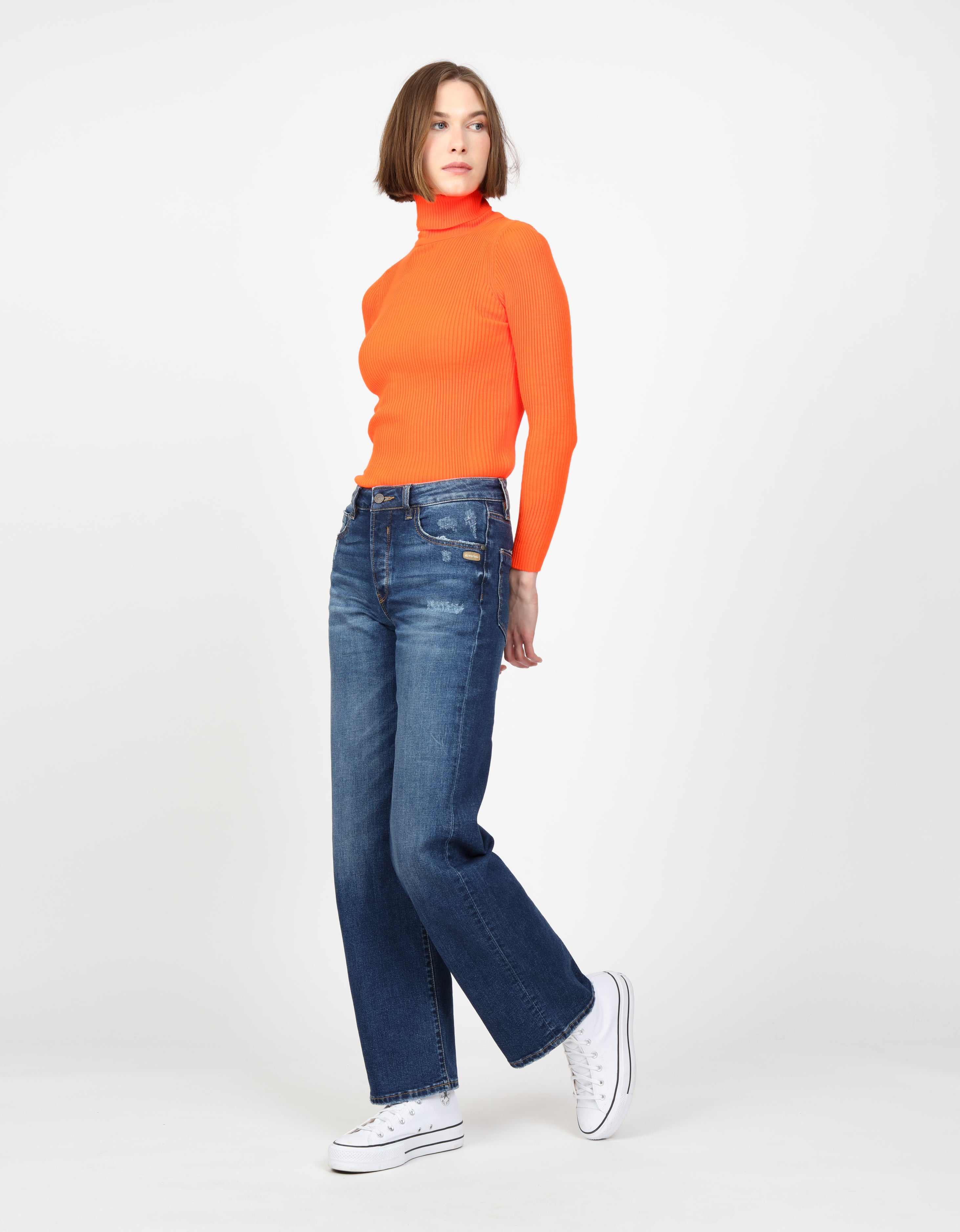 Gang Damen Jeans Blue Destr