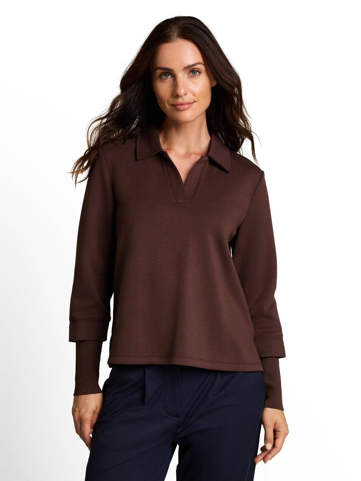 Tom Tailor Damen Sweatshirts Java Dark Brown