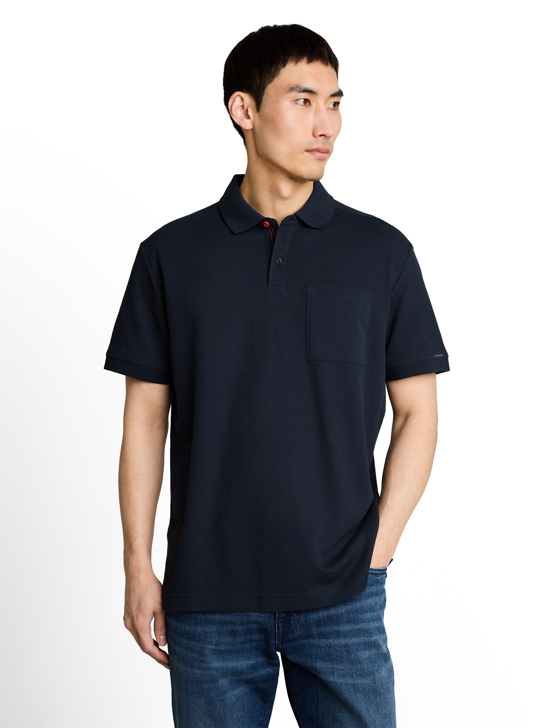 Tom Tailor Herren Polo-Shirts Sky Captain Blu