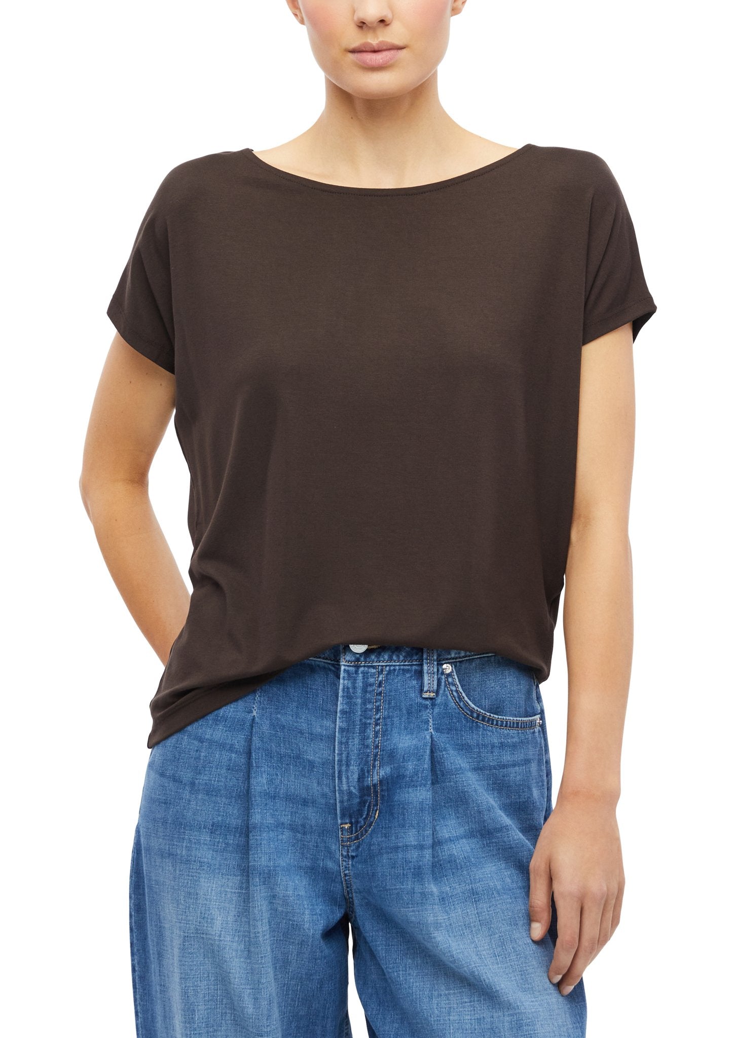 S. Oliver red Damen T-Shirts Brown