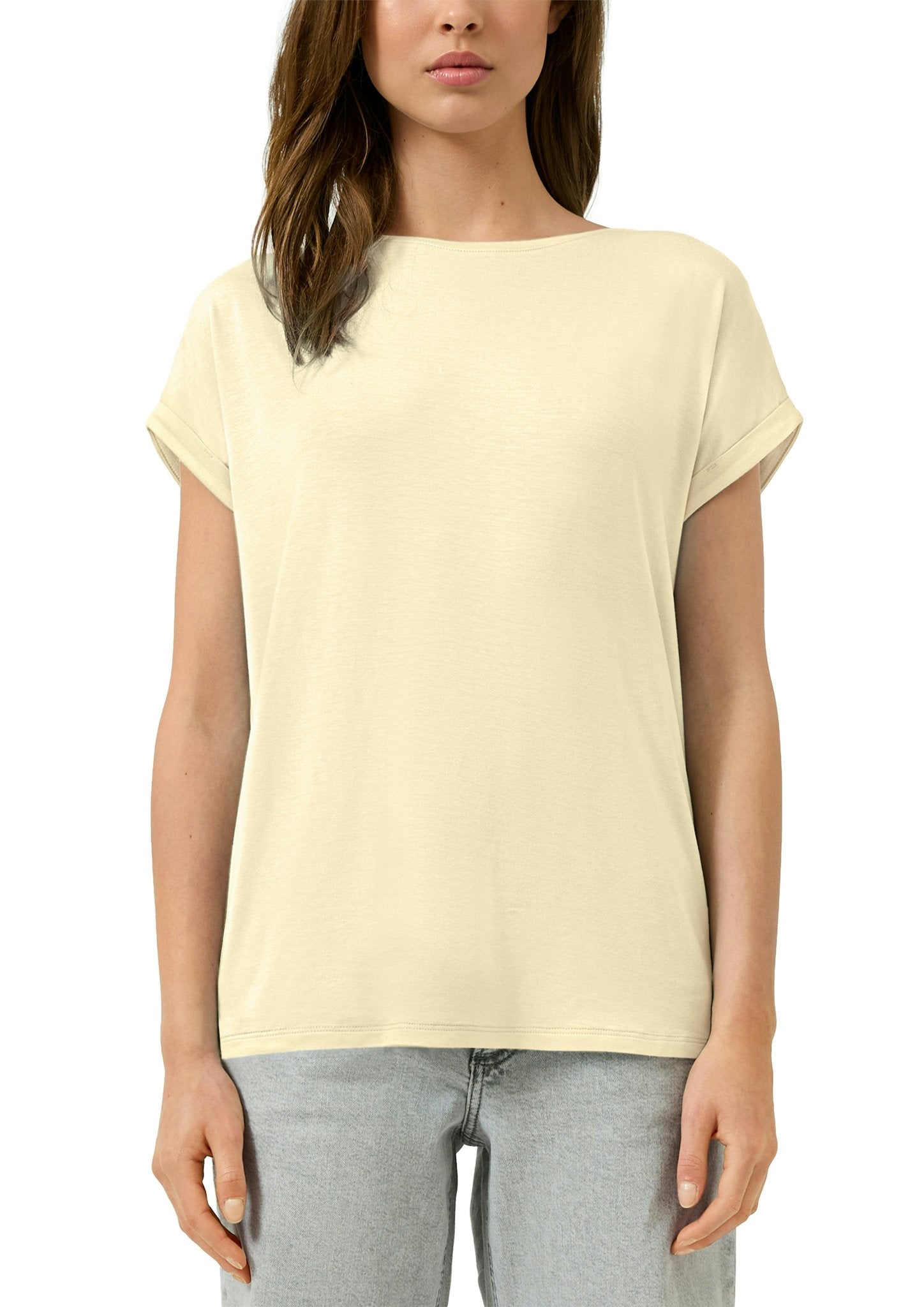 QS by S.Oliver Damen T-Shirts Yellow