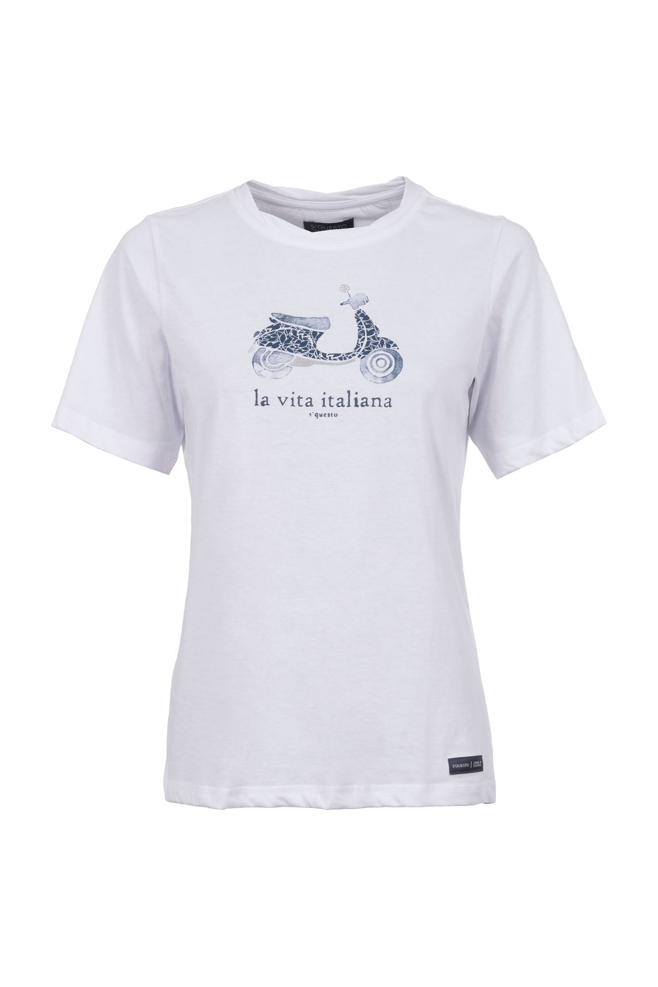 Soquesto Damen T-Shirts Weiß