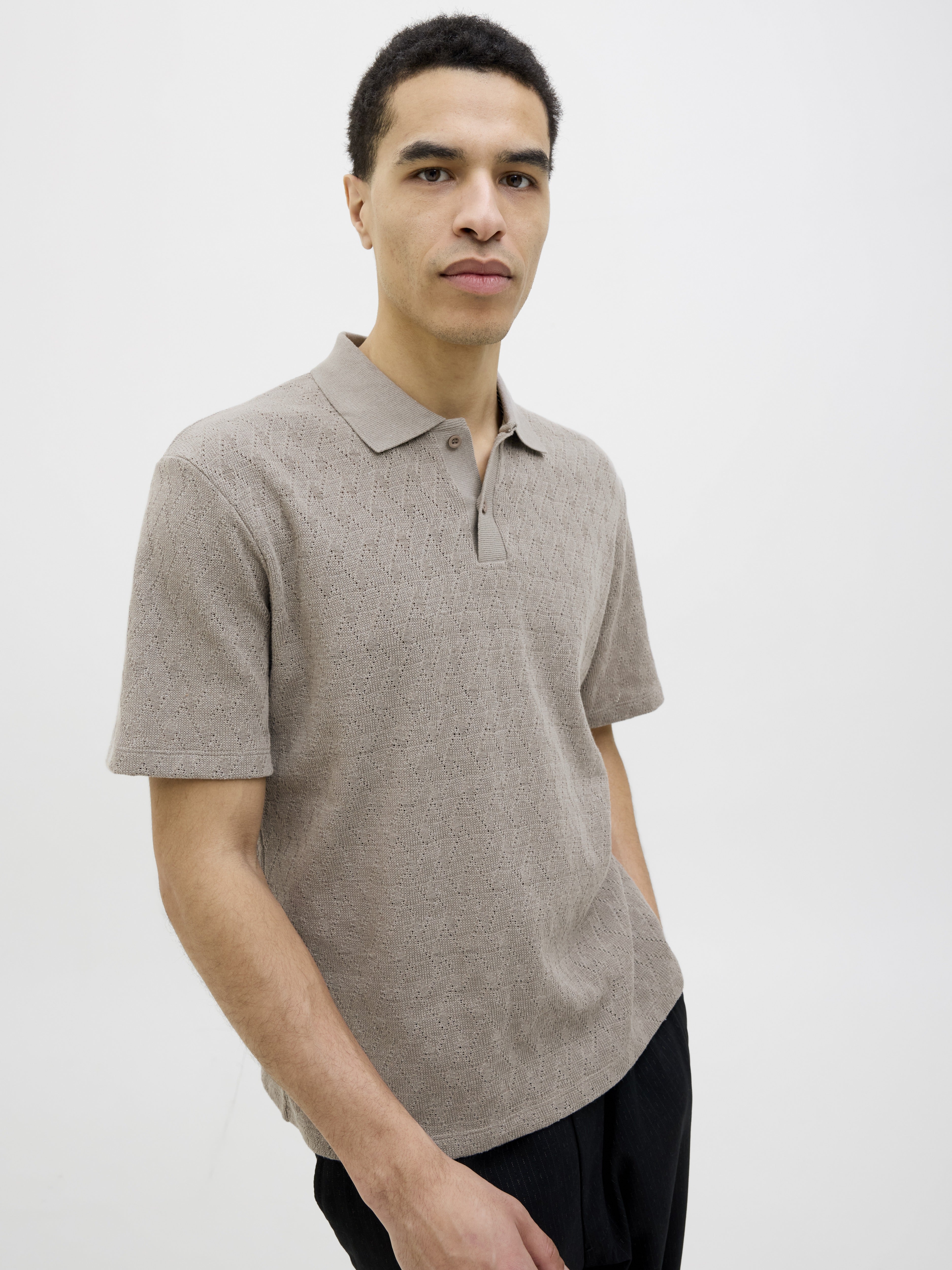Jack & Jones Herren Polo-Shirts Greige