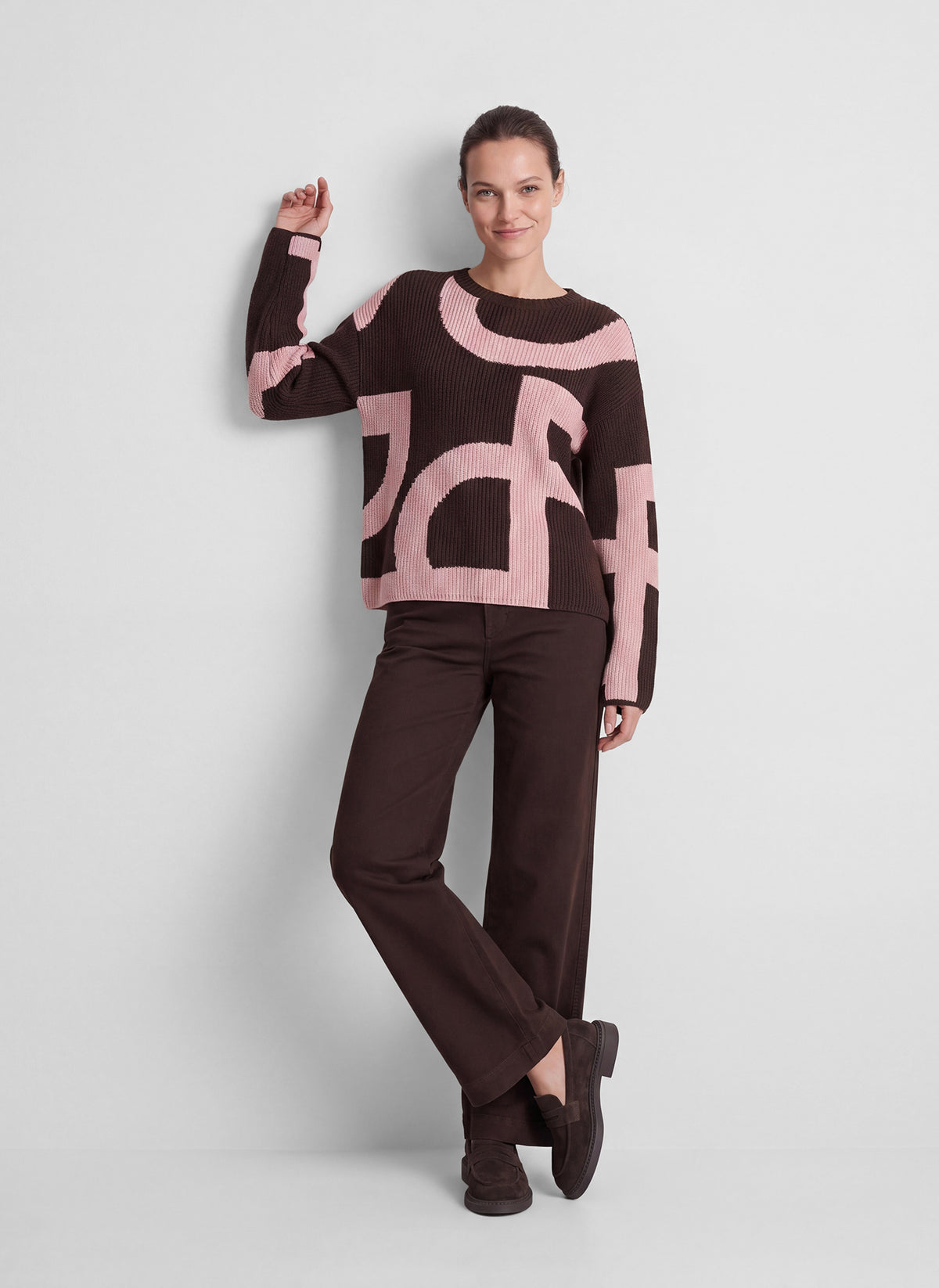 Rabe Damen Pullover Mokka